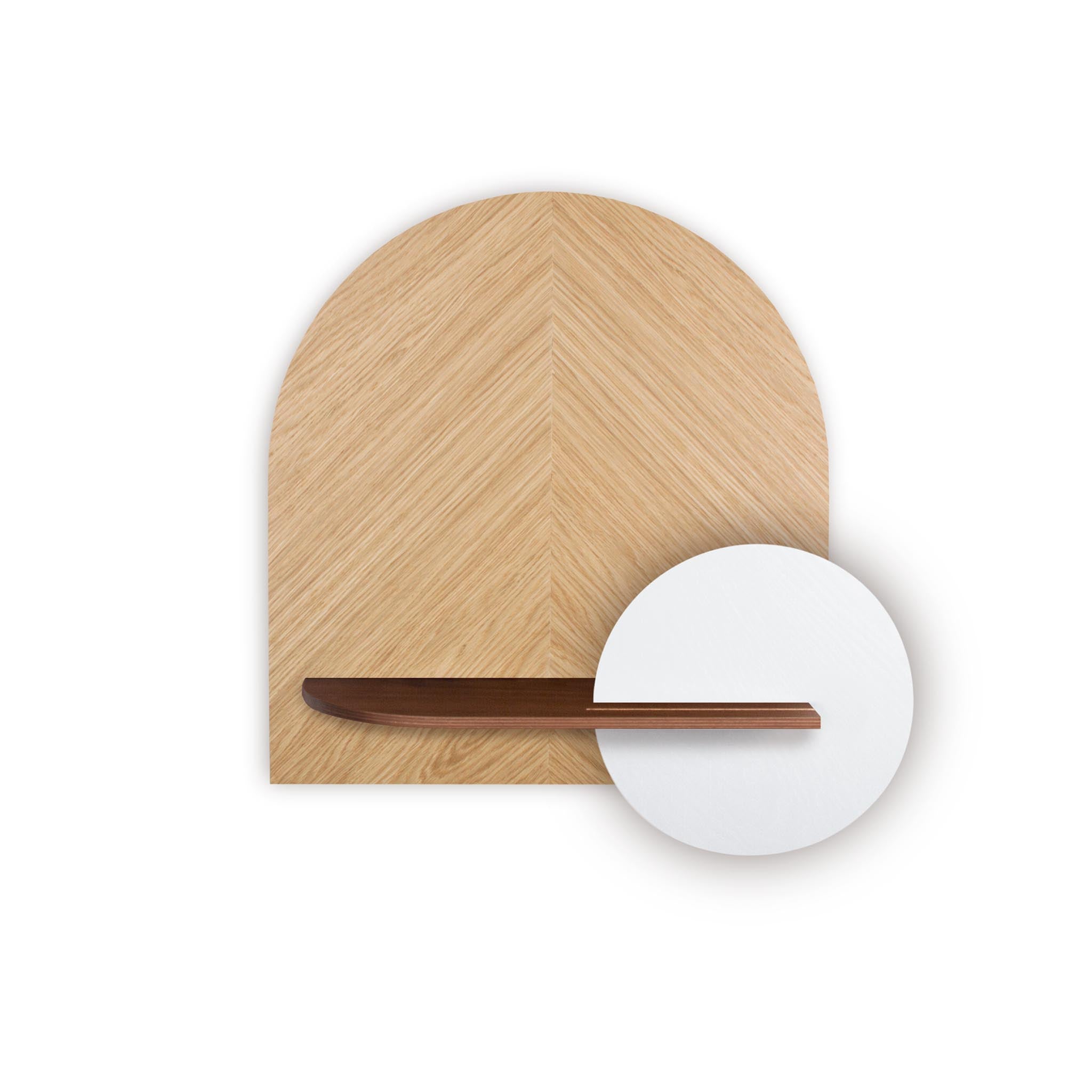 Étagère murale Alba DUO · Chêne en chevrons