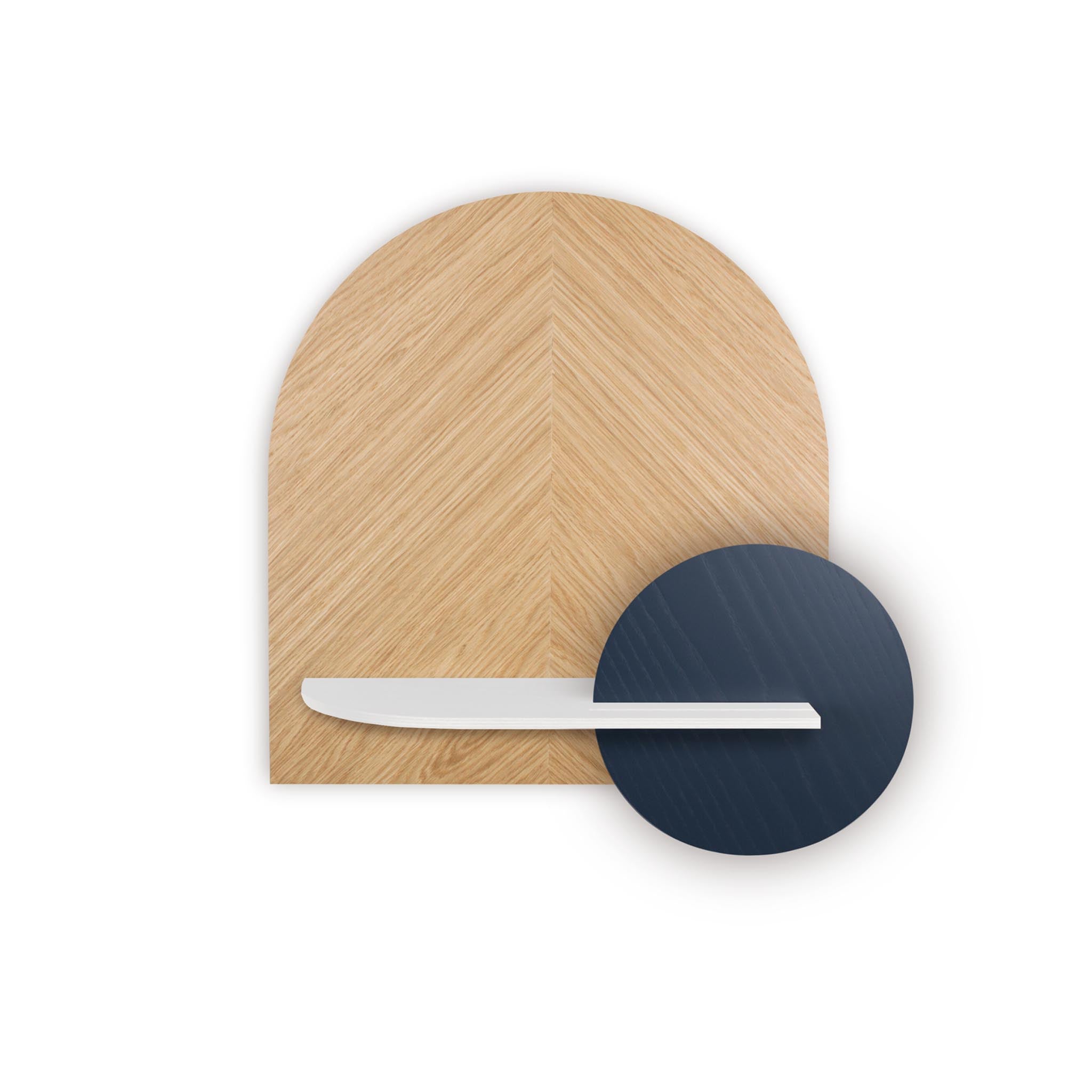 Étagère murale Alba DUO · Chêne en chevrons