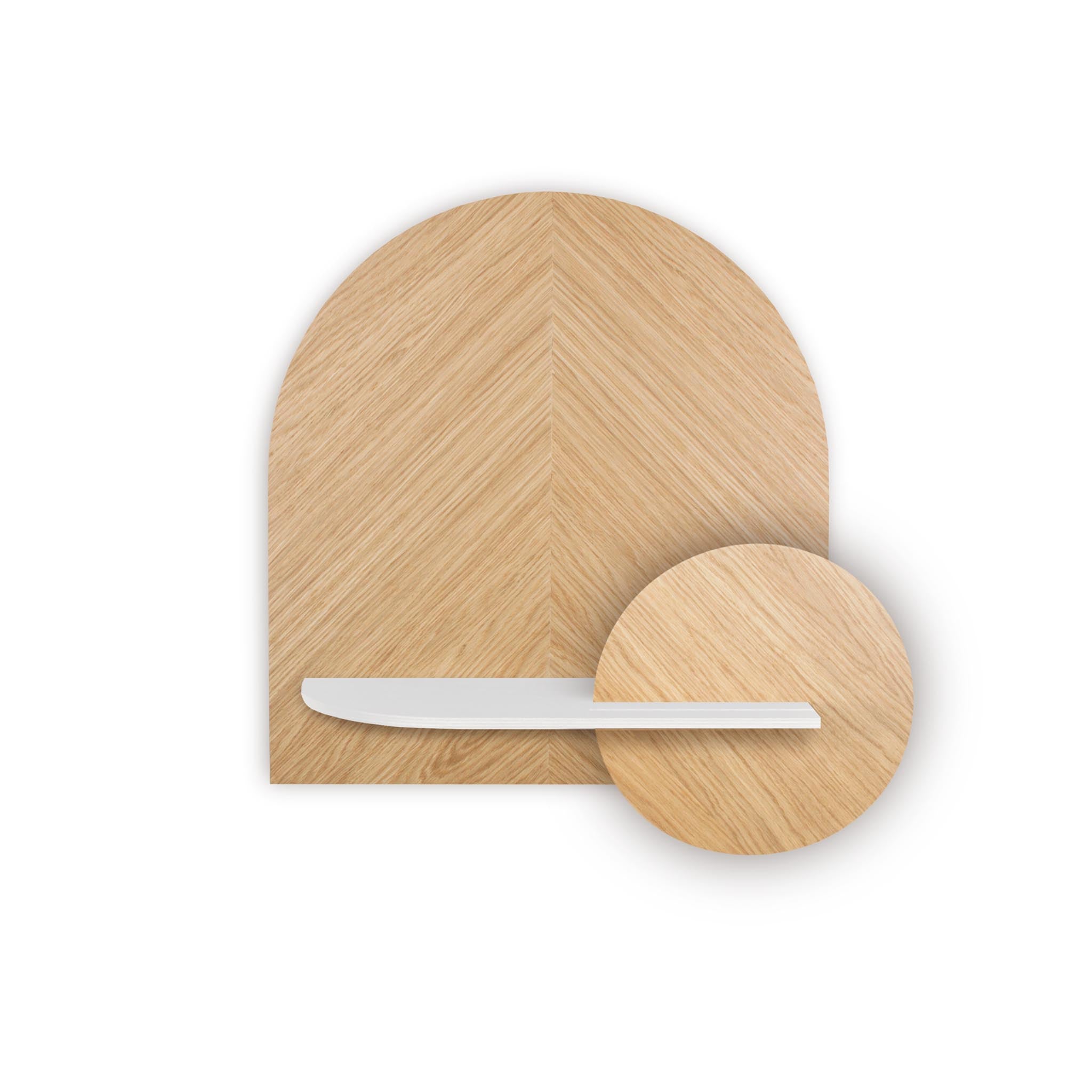 Étagère murale Alba DUO · Chêne en chevrons