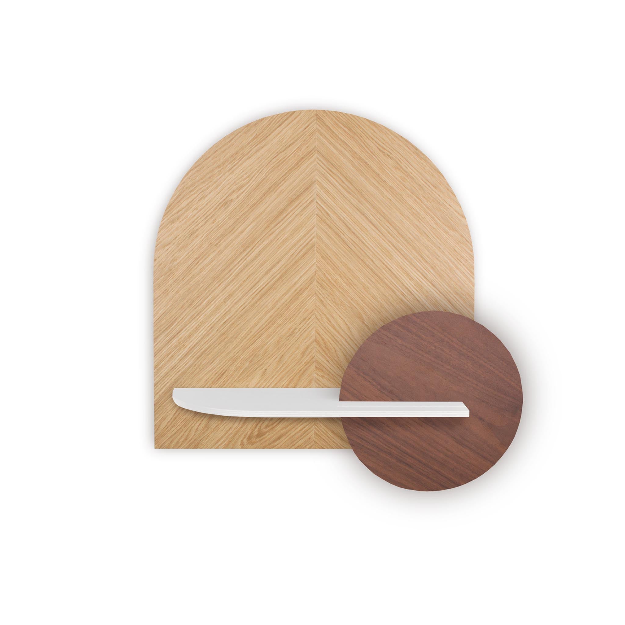 Étagère murale Alba DUO · Chêne en chevrons