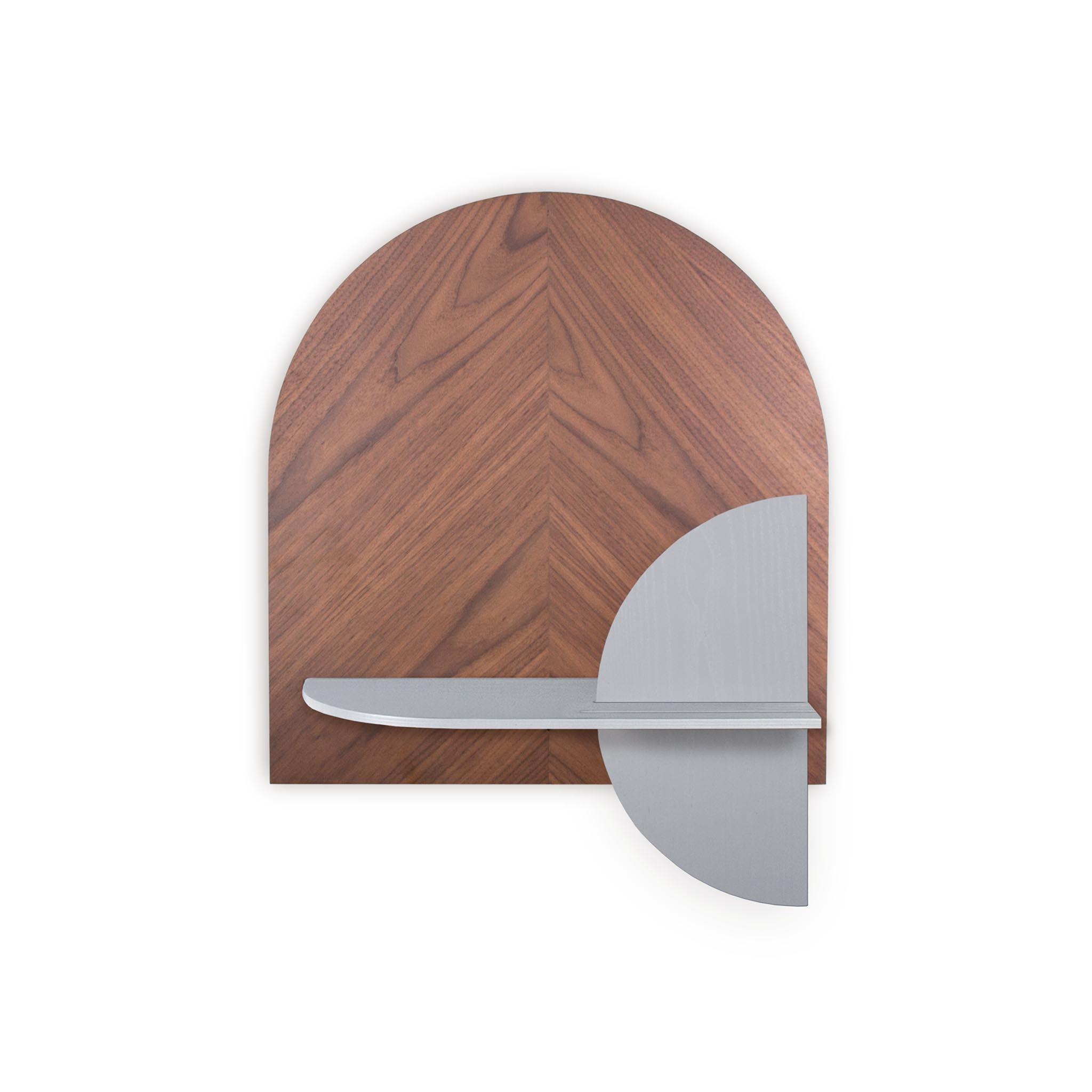 Étagère murale Alba DUO · Noyer motif chevrons