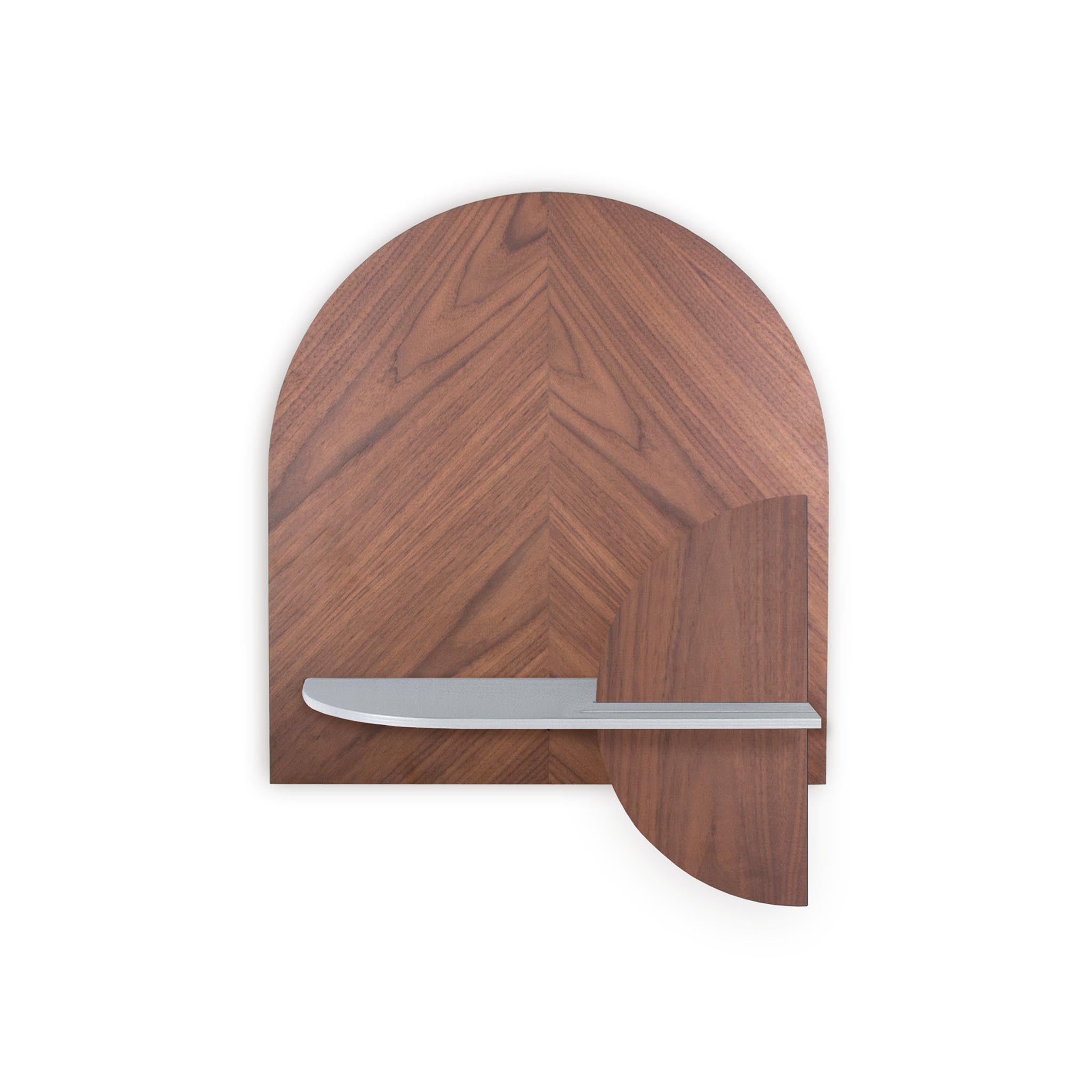 Étagère murale Alba DUO · Noyer motif chevrons