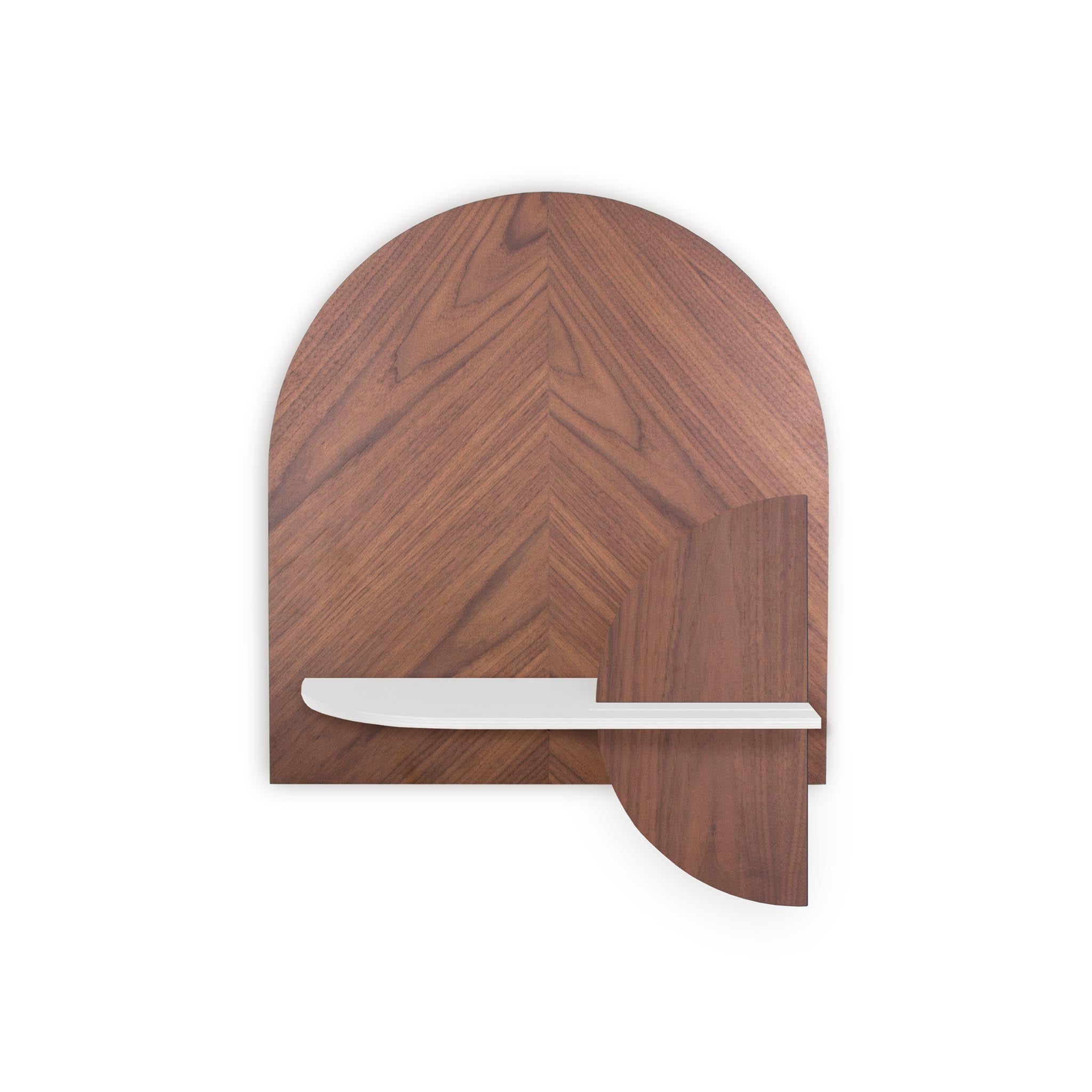 Étagère murale Alba DUO · Noyer motif chevrons