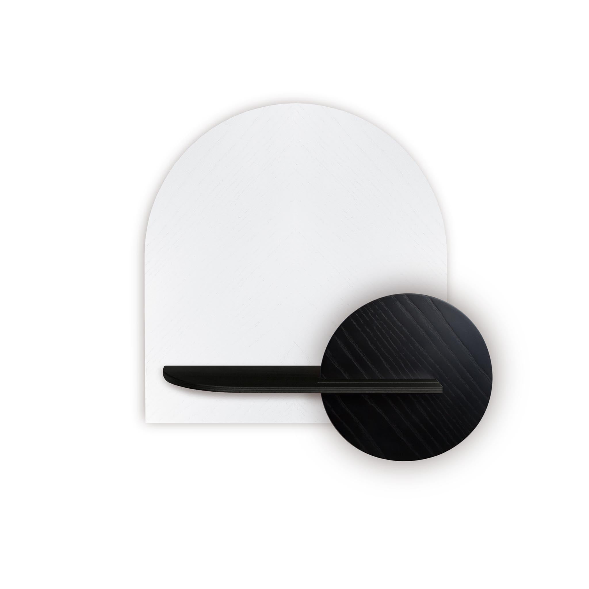 Alba Wall Shelf DUO · White herringbone