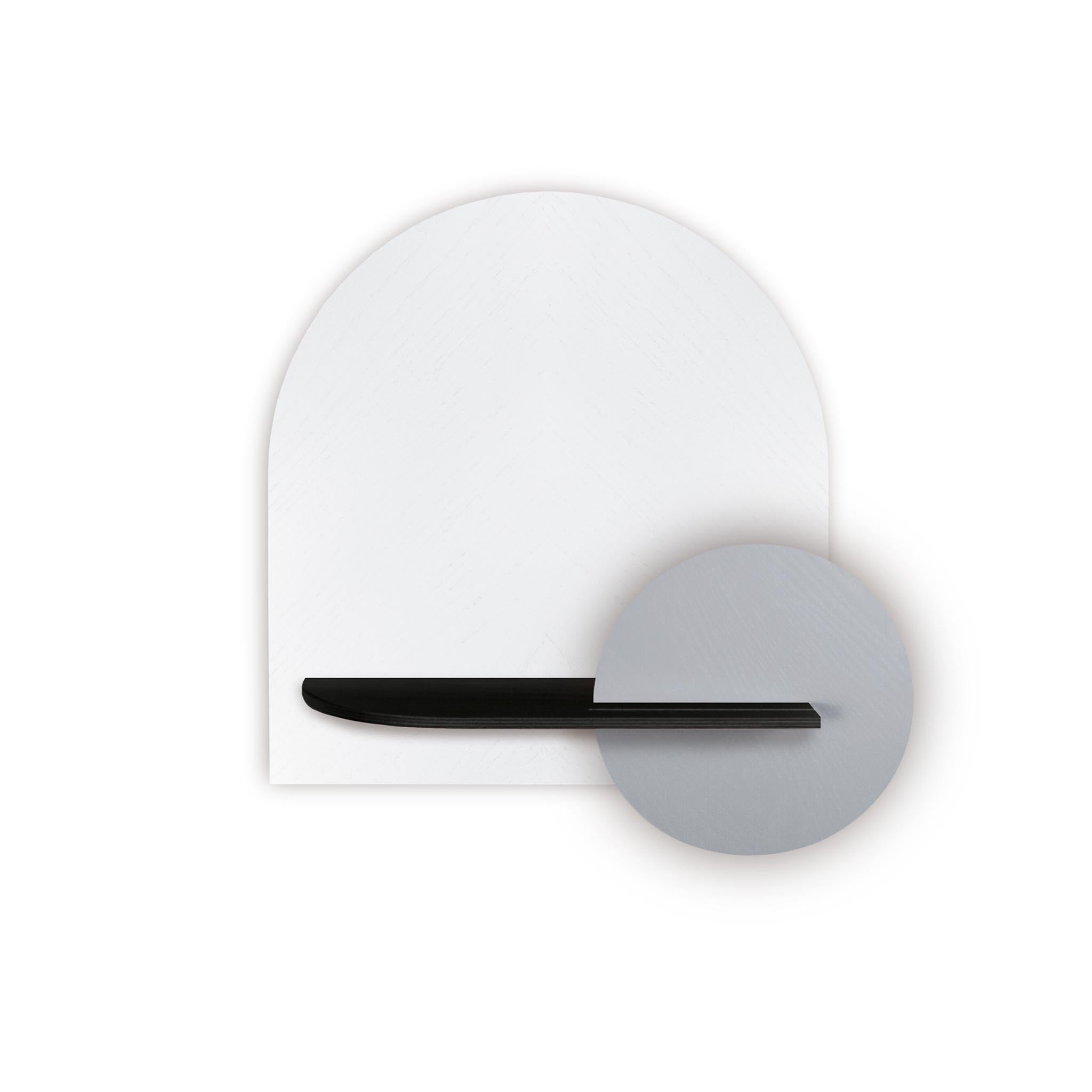 Alba Wall Shelf DUO · White herringbone