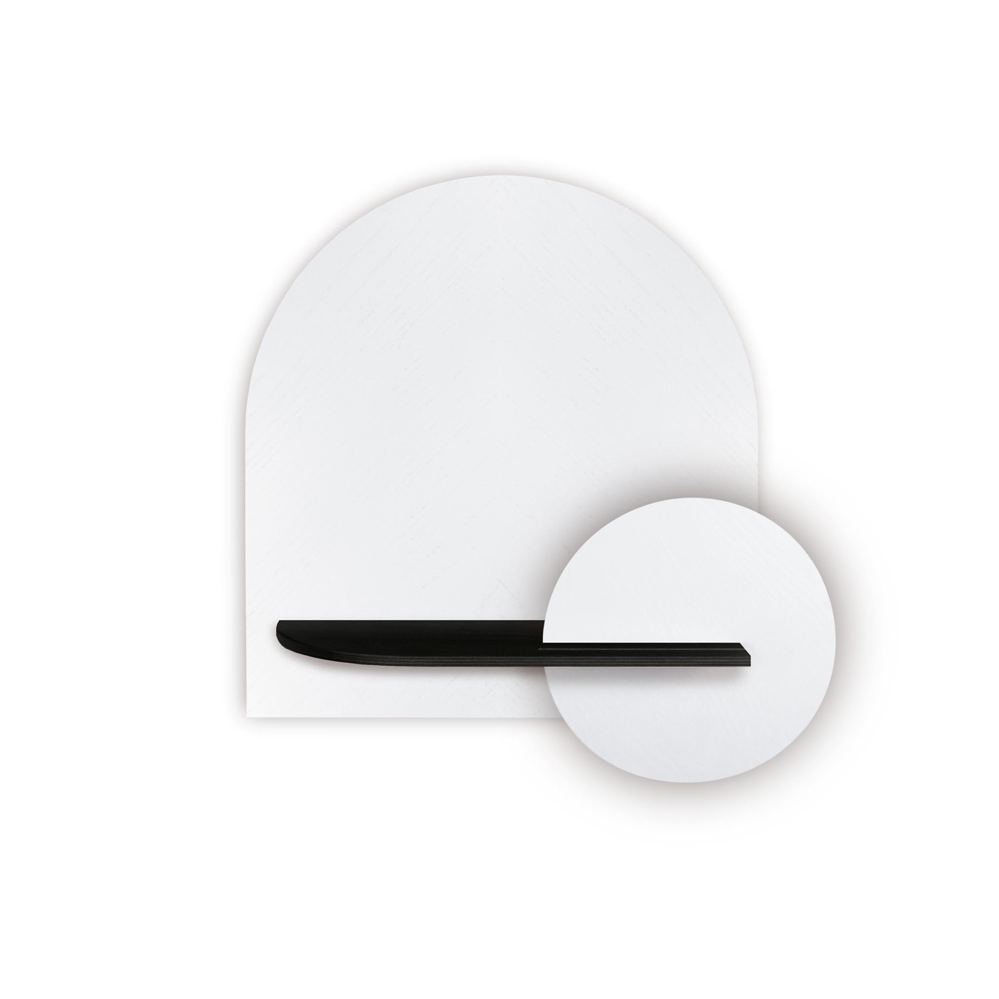 Alba Wall Shelf DUO · White herringbone