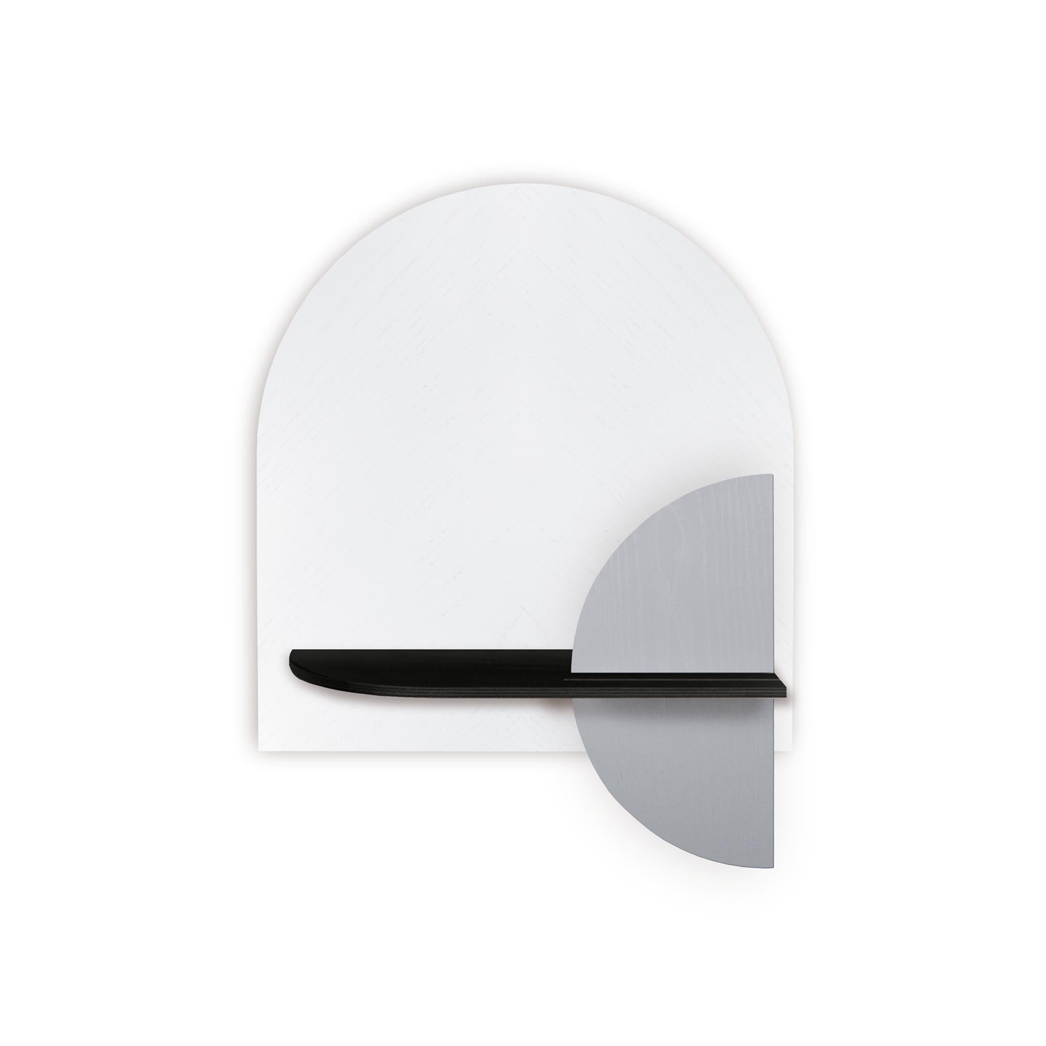 Alba Wall Shelf DUO · White herringbone