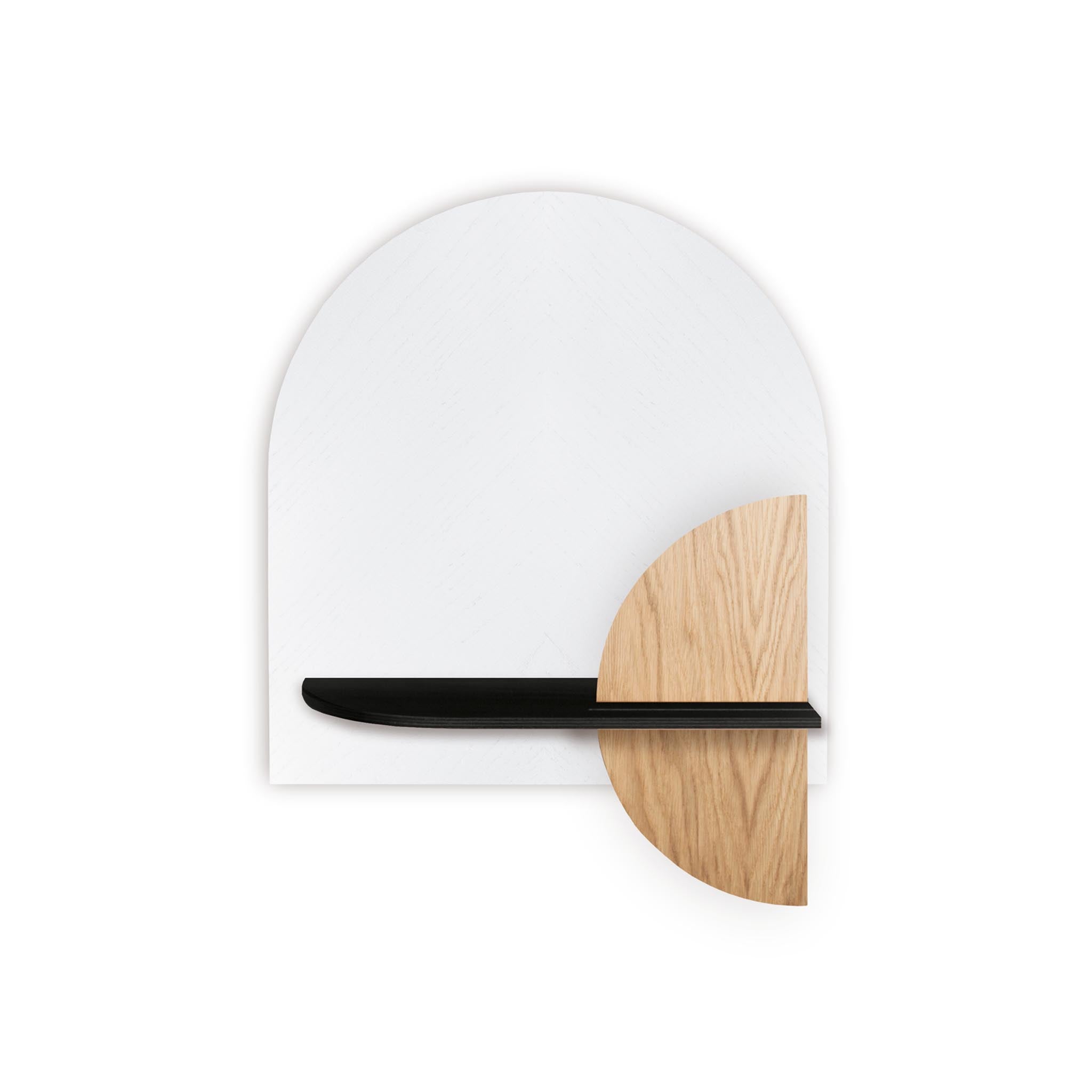 Alba Wall Shelf DUO · White herringbone