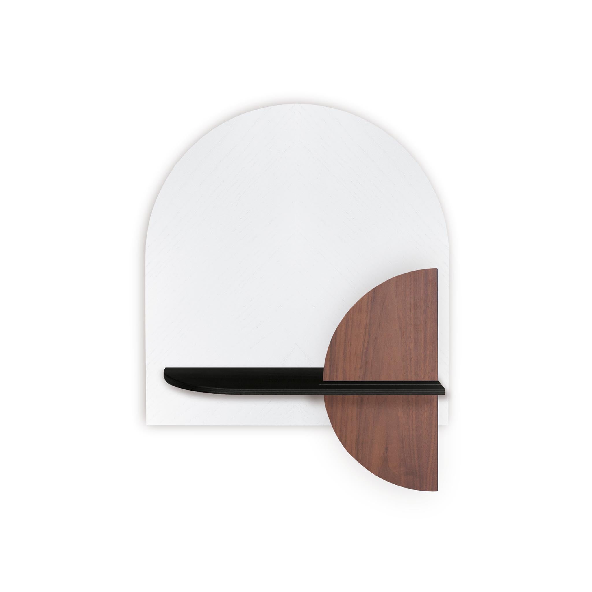 Alba Wall Shelf DUO · White herringbone