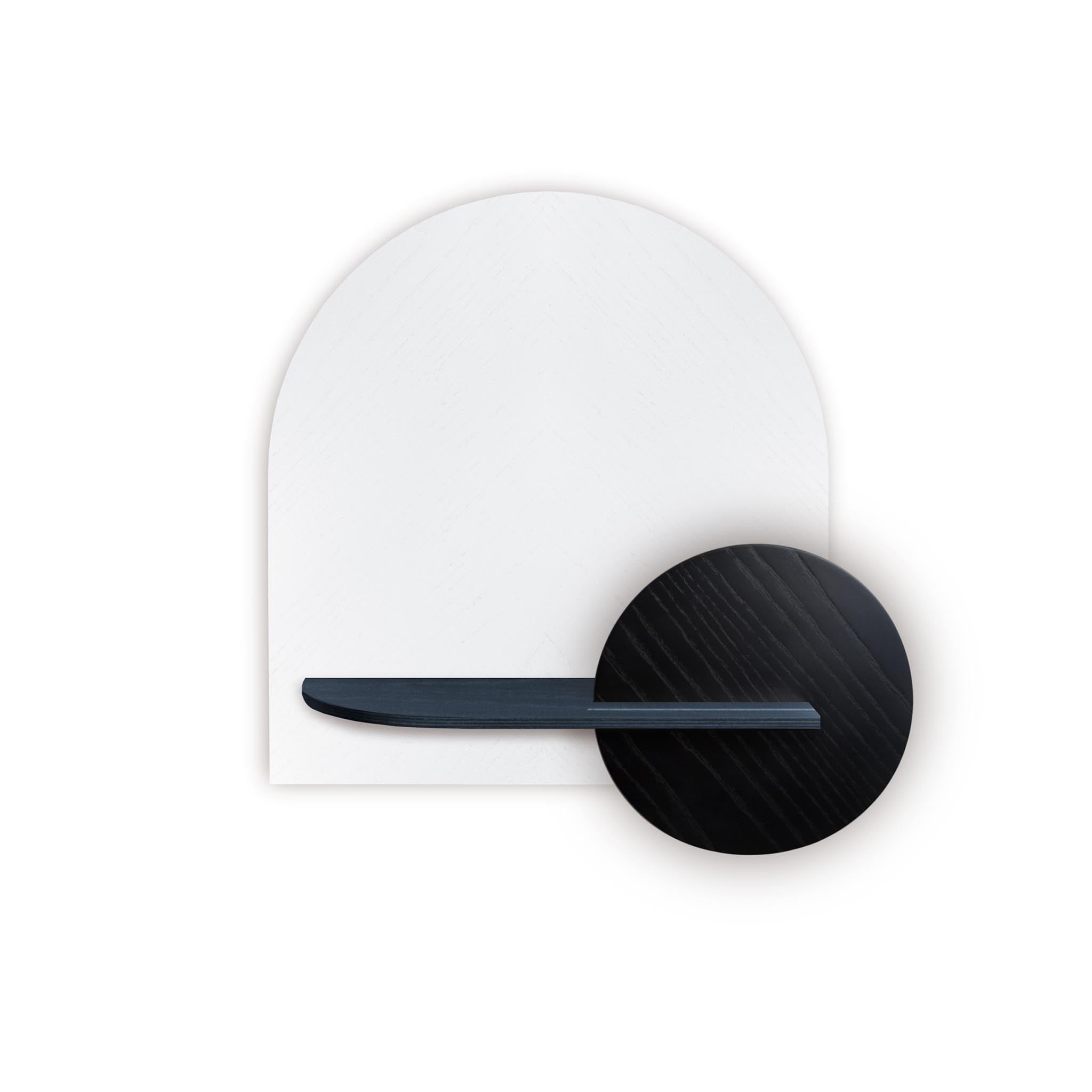 Alba Wall Shelf DUO · White herringbone