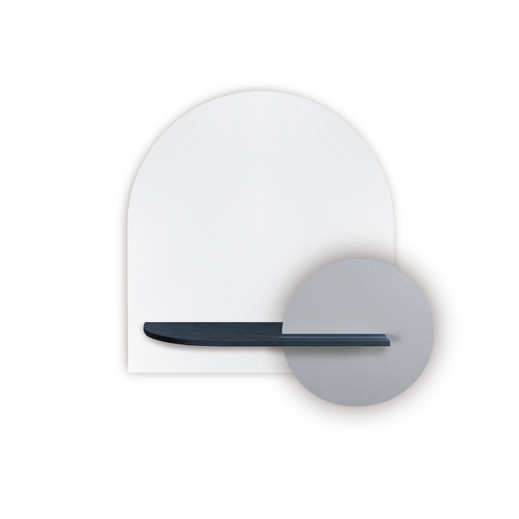 Alba Wall Shelf DUO · White herringbone