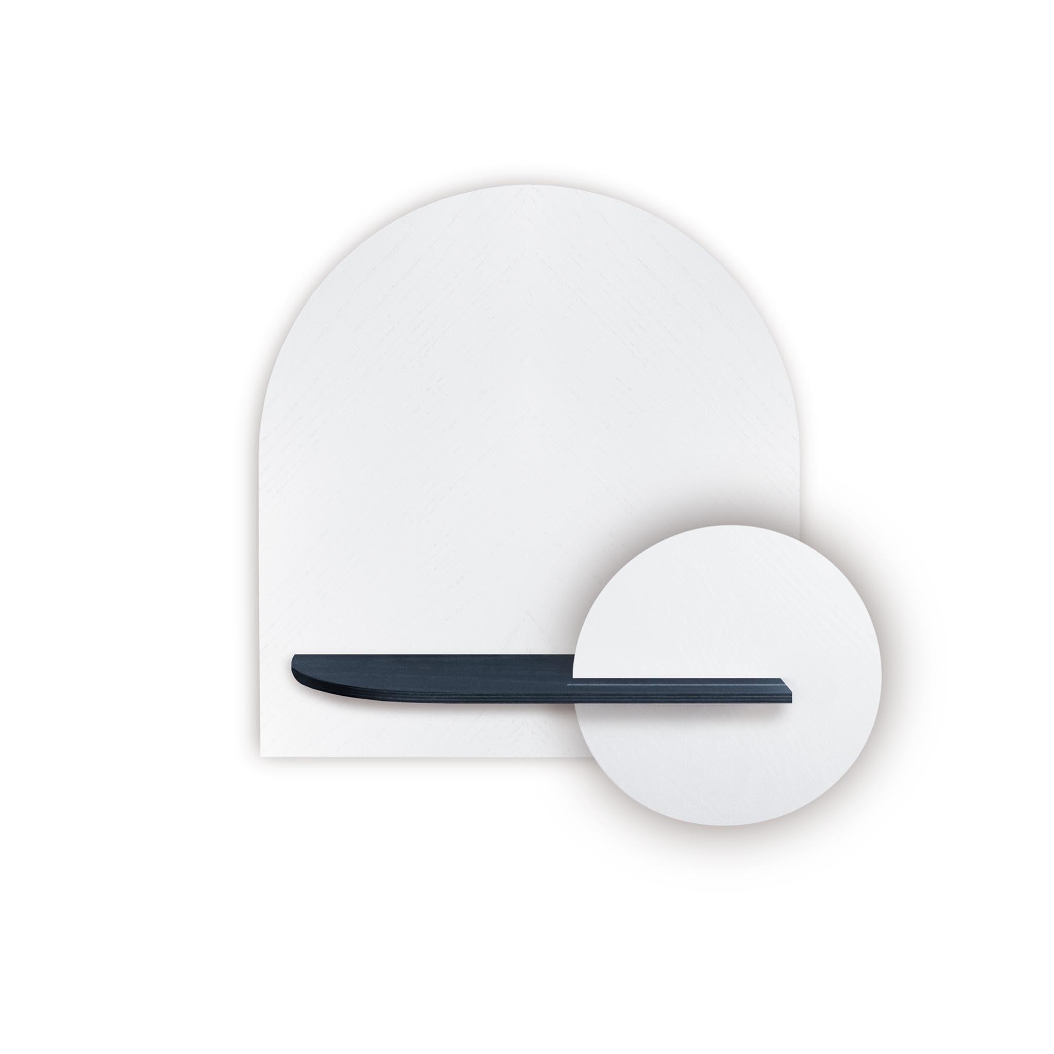 Alba Wall Shelf DUO · White herringbone