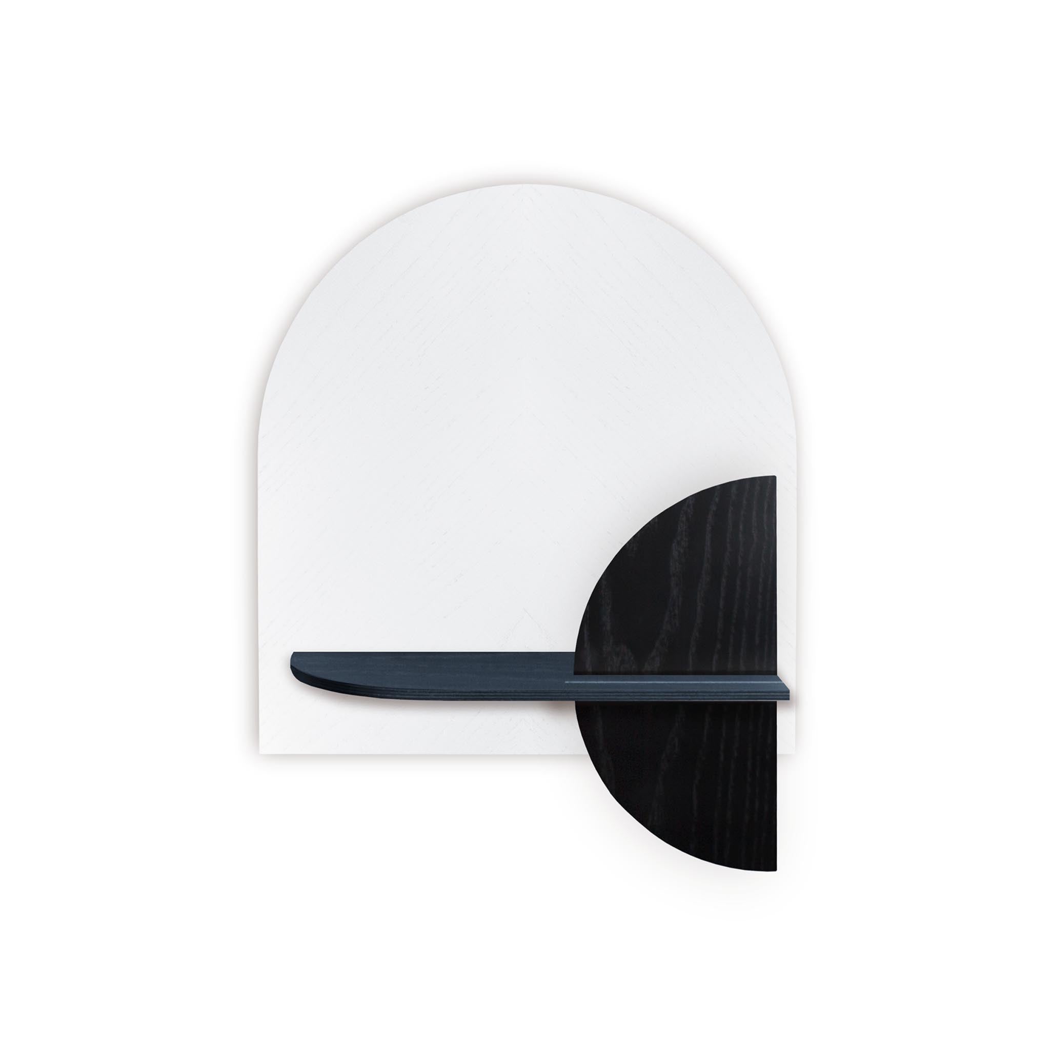 Alba Wall Shelf DUO · White herringbone