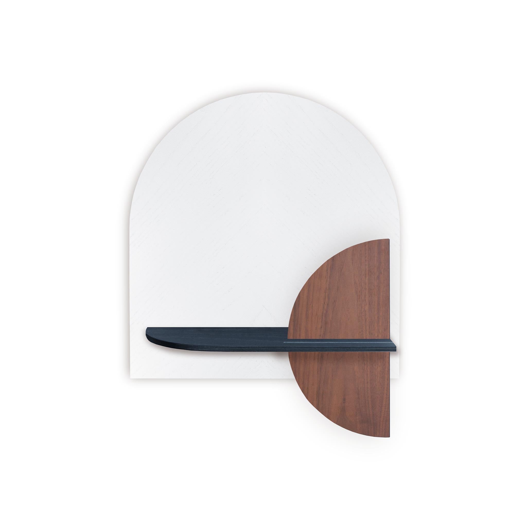 Alba Wall Shelf DUO · White herringbone