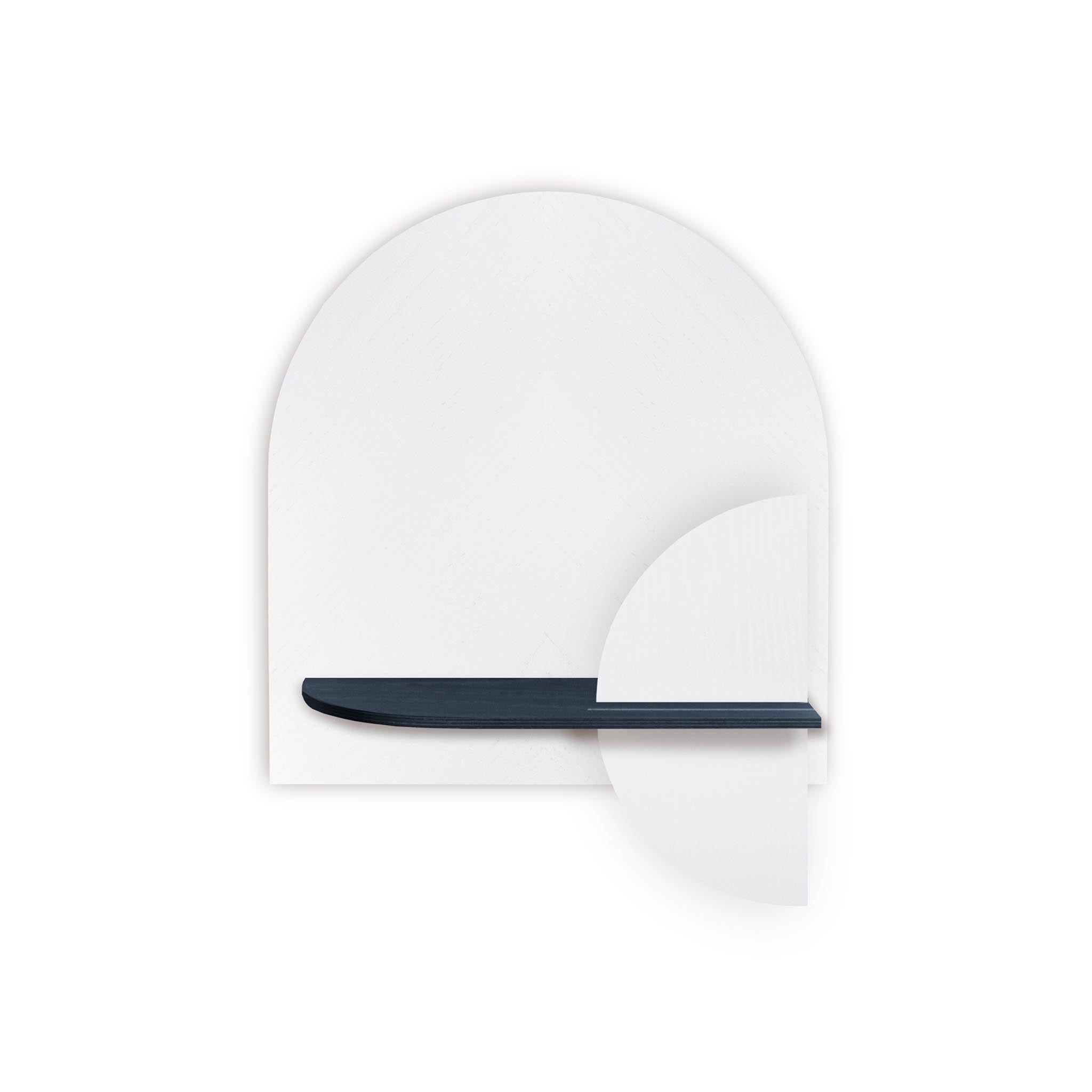 Alba Wall Shelf DUO · White herringbone