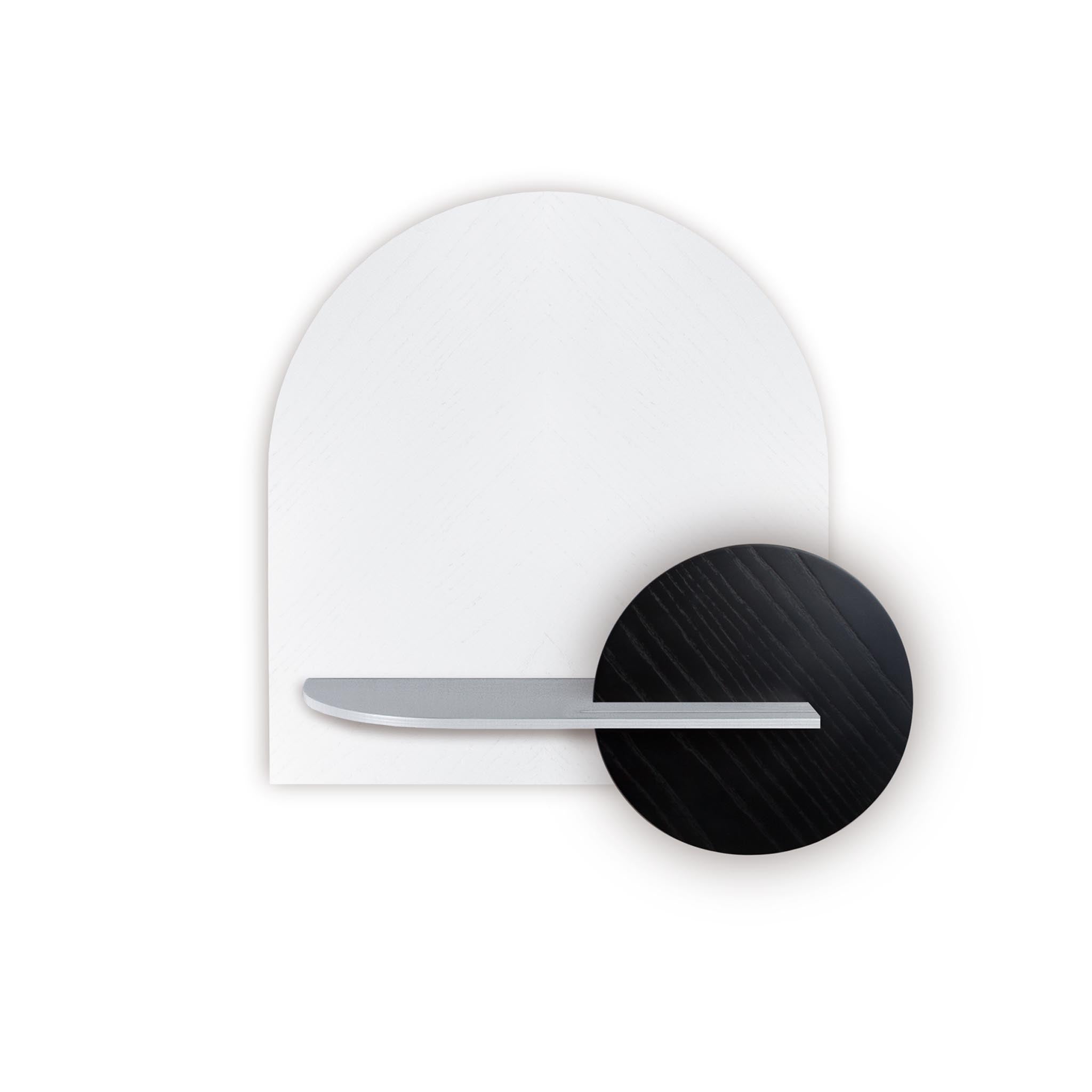 Alba Wall Shelf DUO · White herringbone