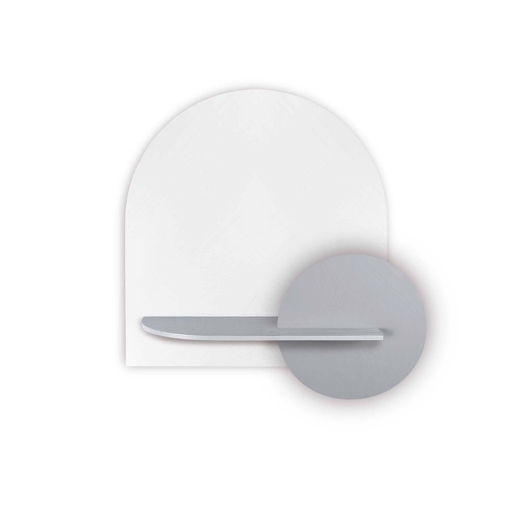 Alba Wall Shelf DUO · White herringbone