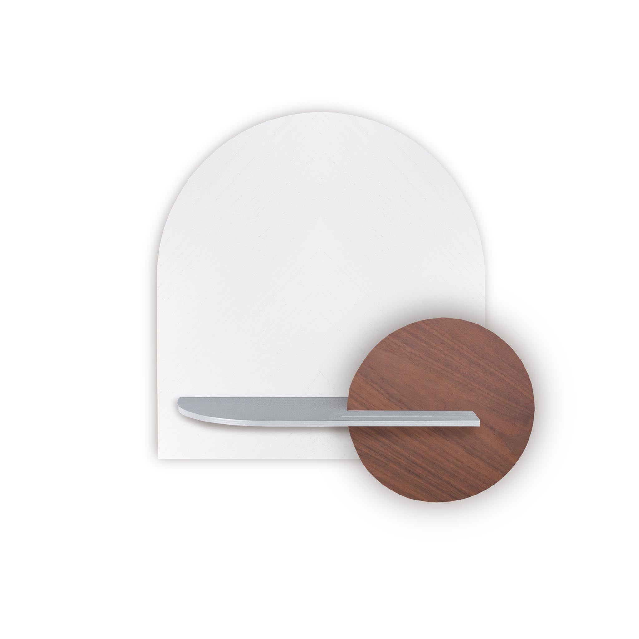 Alba Wall Shelf DUO · White herringbone