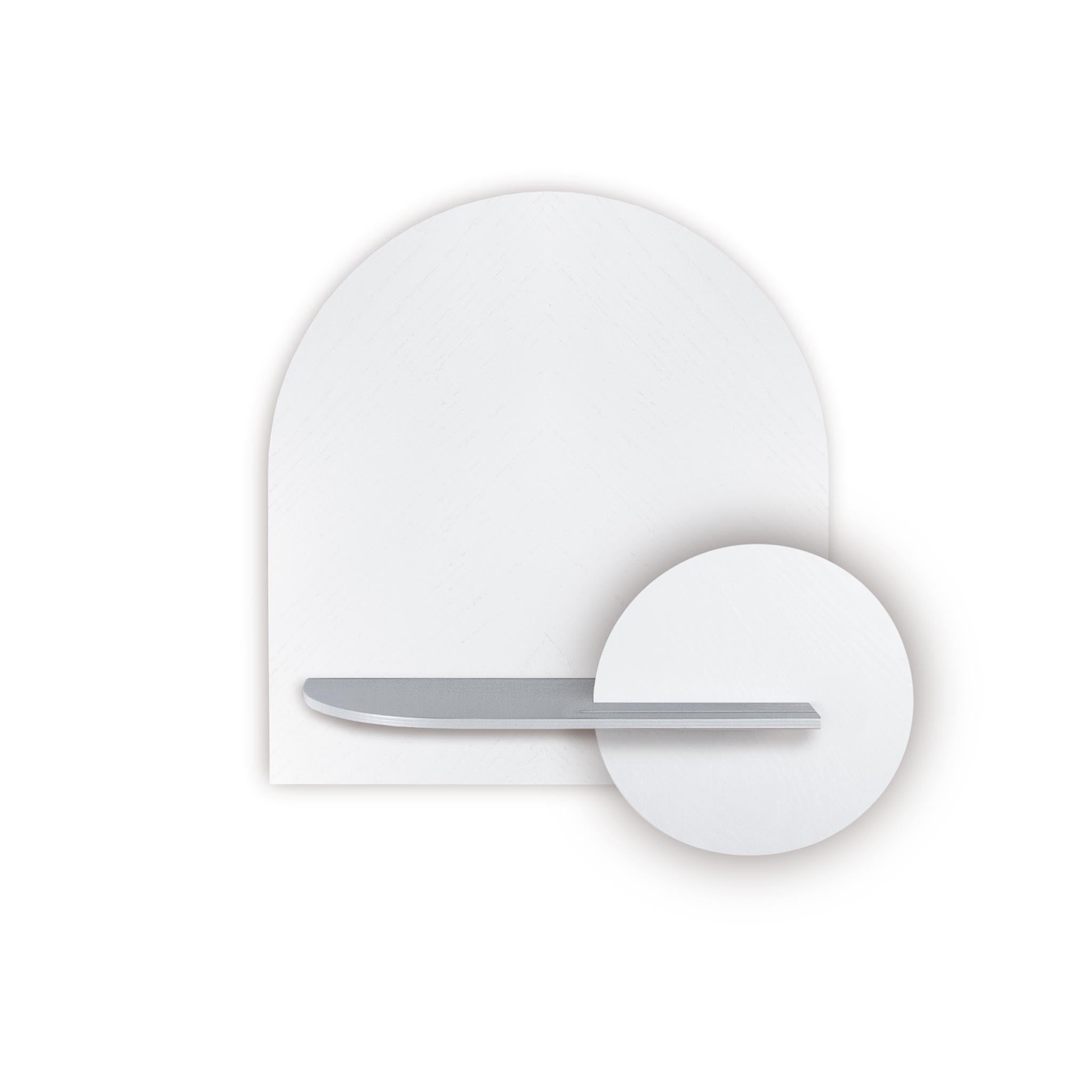 Alba Wall Shelf DUO · White herringbone