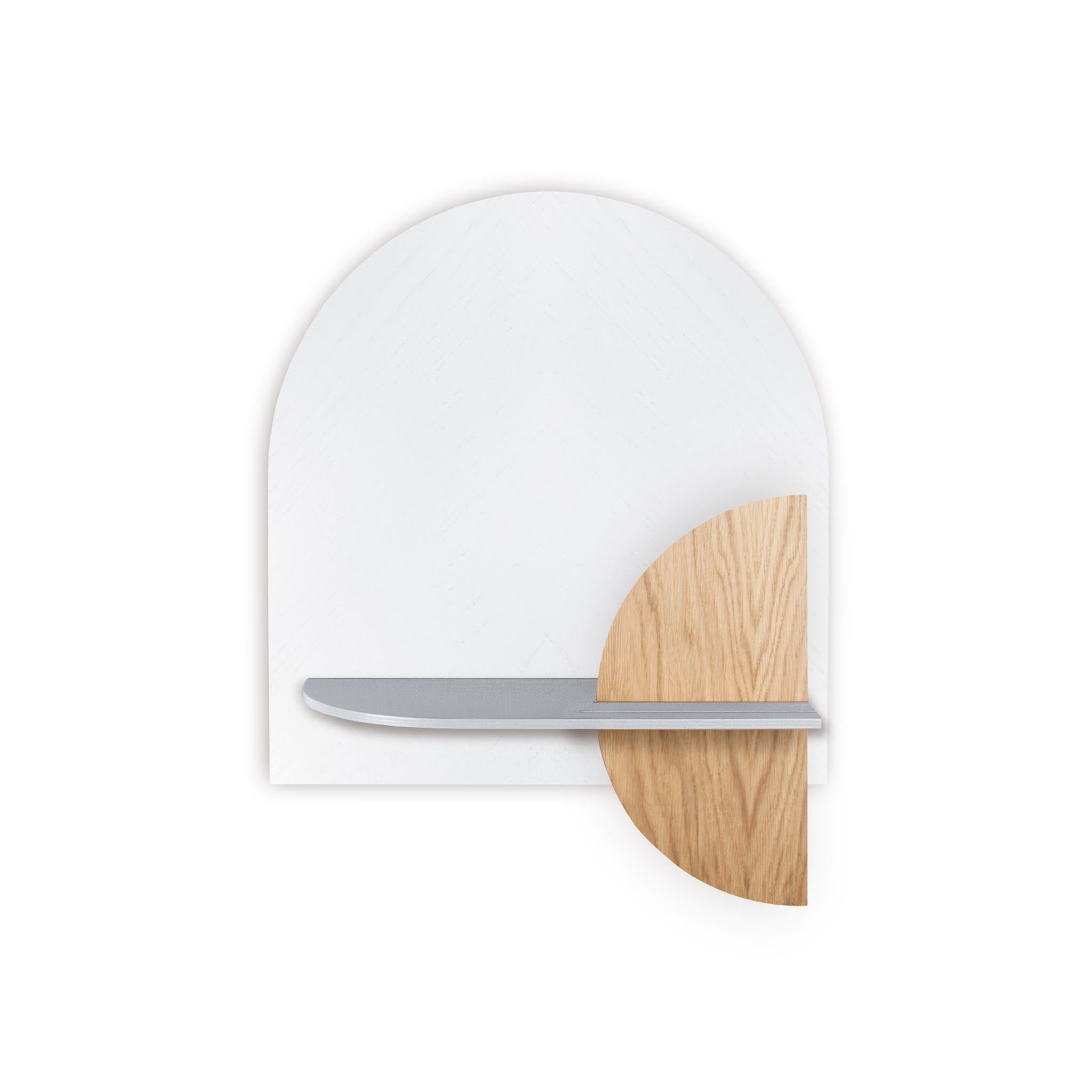 Alba Wall Shelf DUO · White herringbone