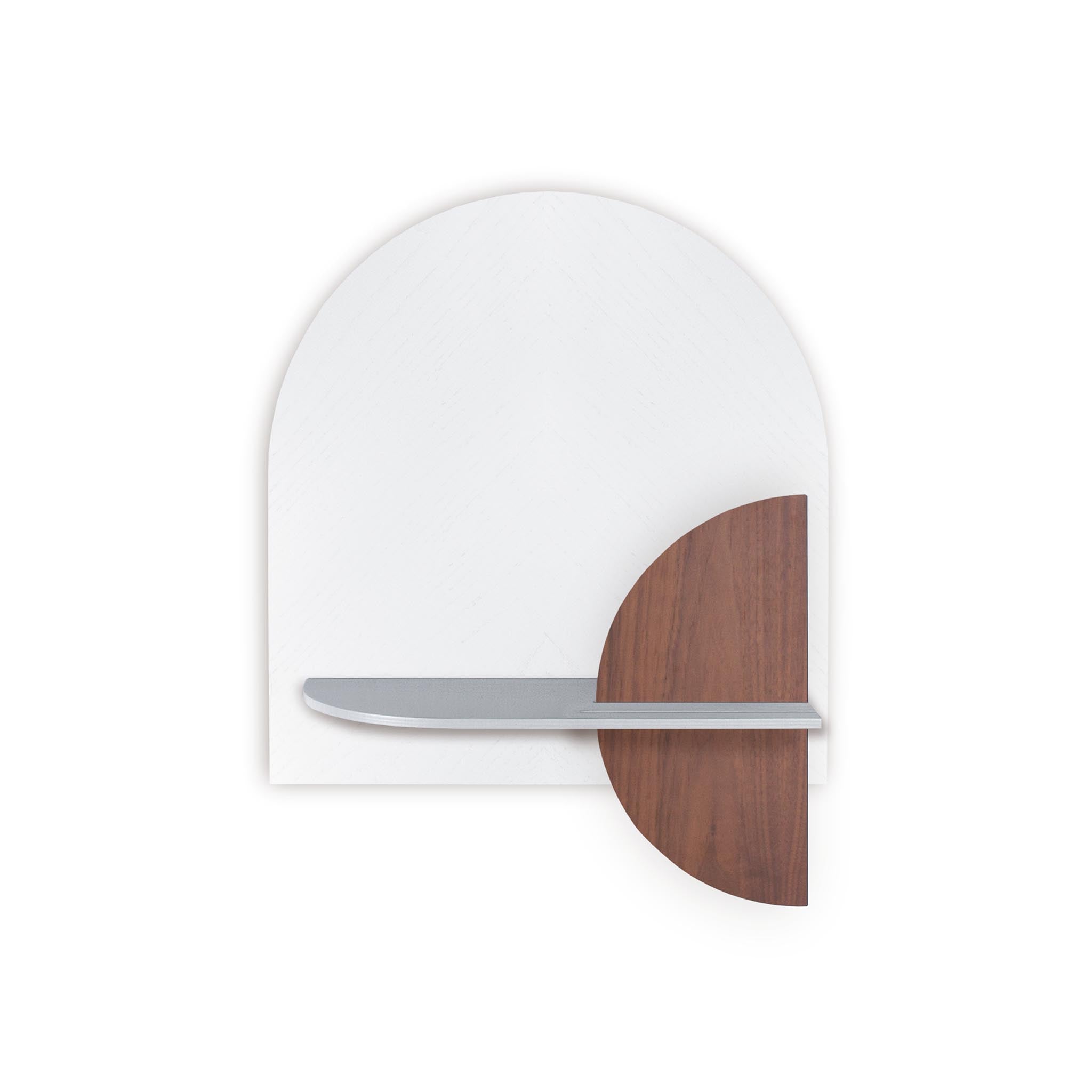 Alba Wall Shelf DUO · White herringbone