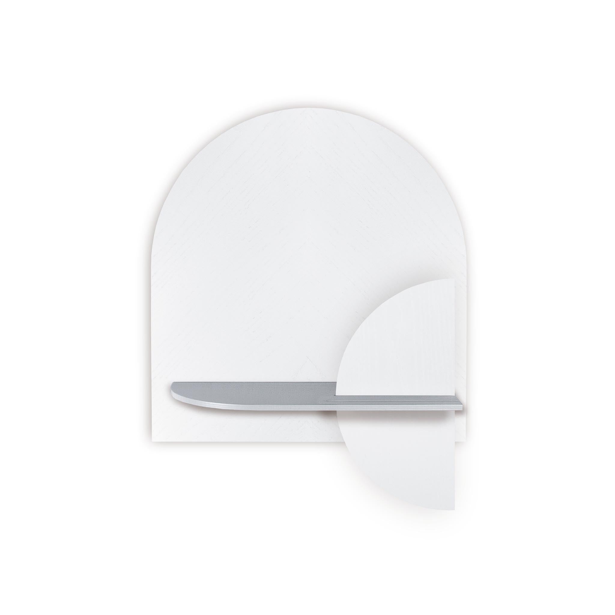 Alba Wall Shelf DUO · White herringbone