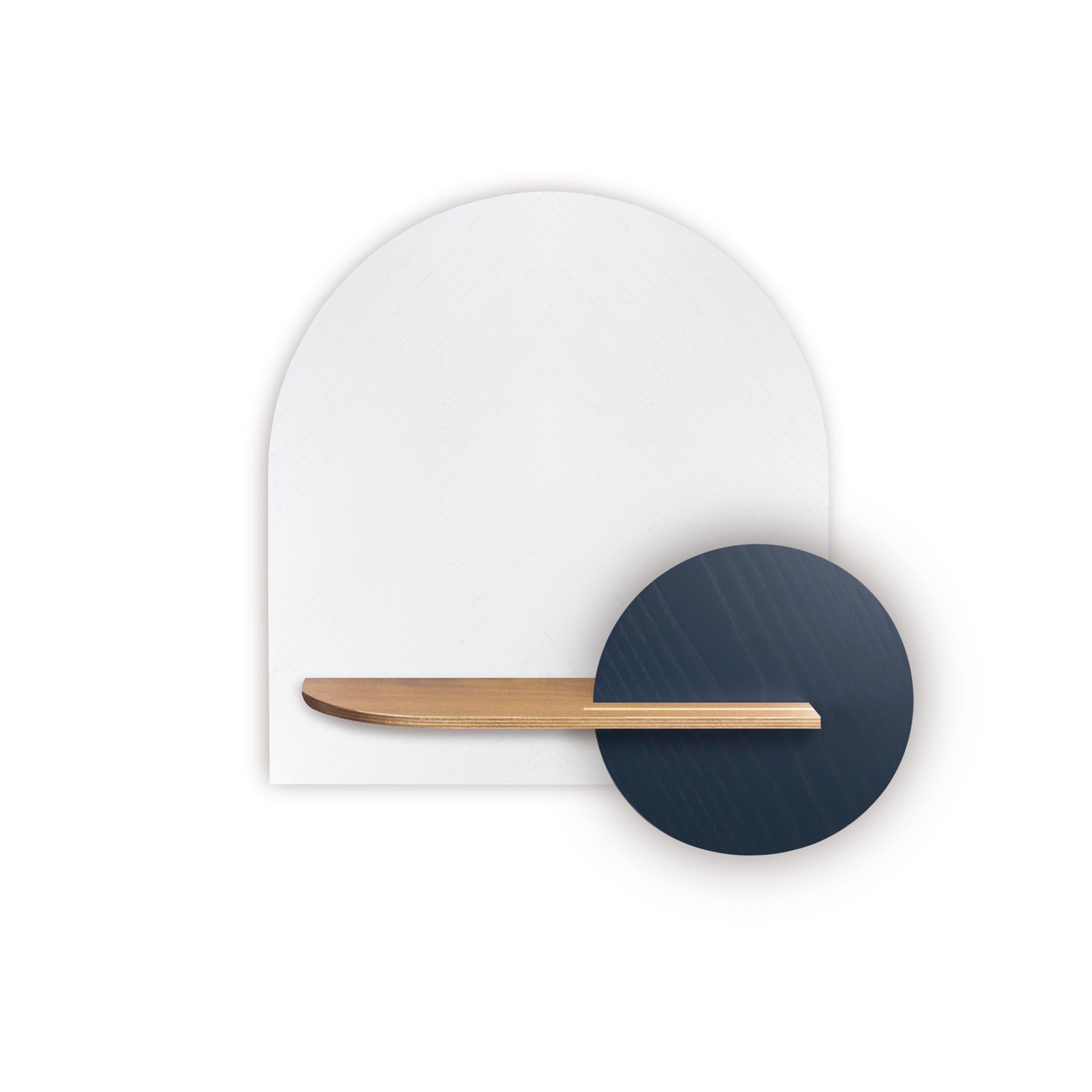 Alba Wall Shelf DUO · White herringbone