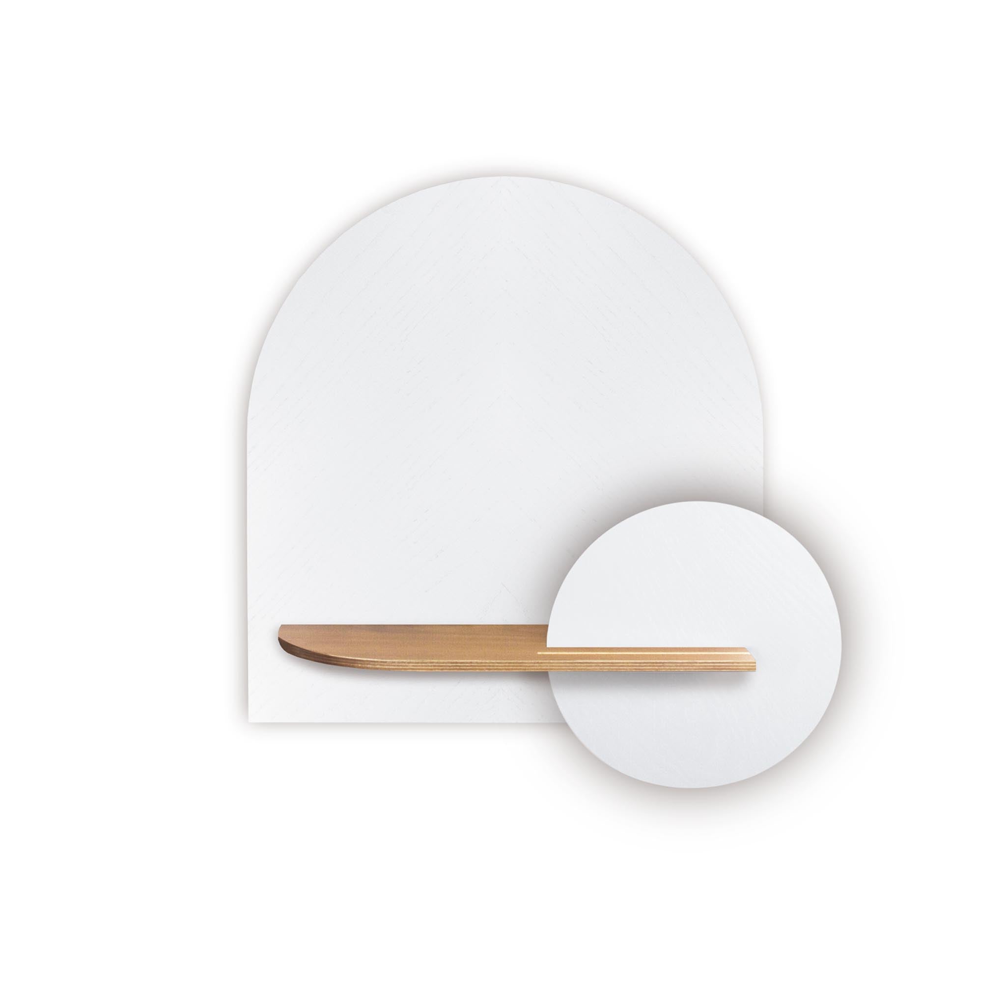 Alba Wall Shelf DUO · White herringbone