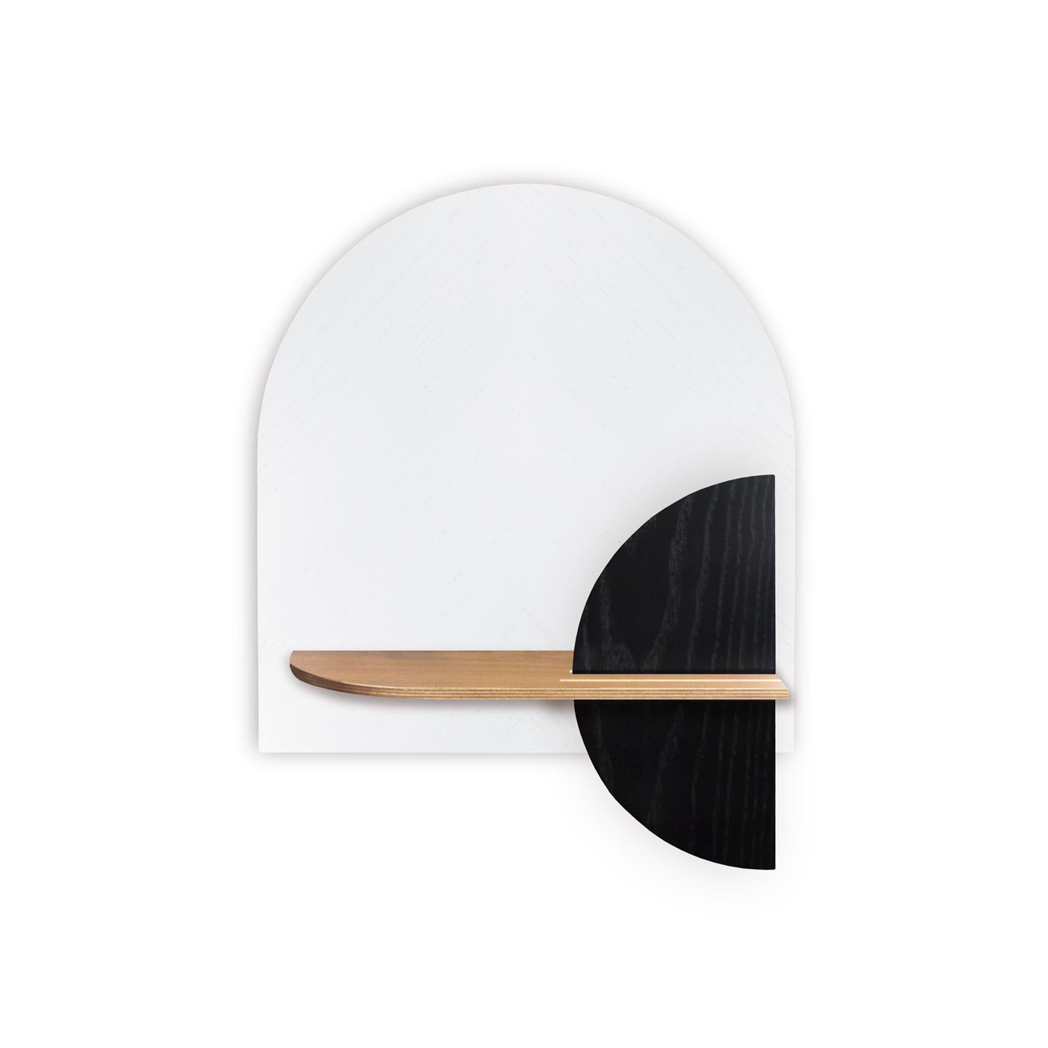 Alba Wall Shelf DUO · White herringbone