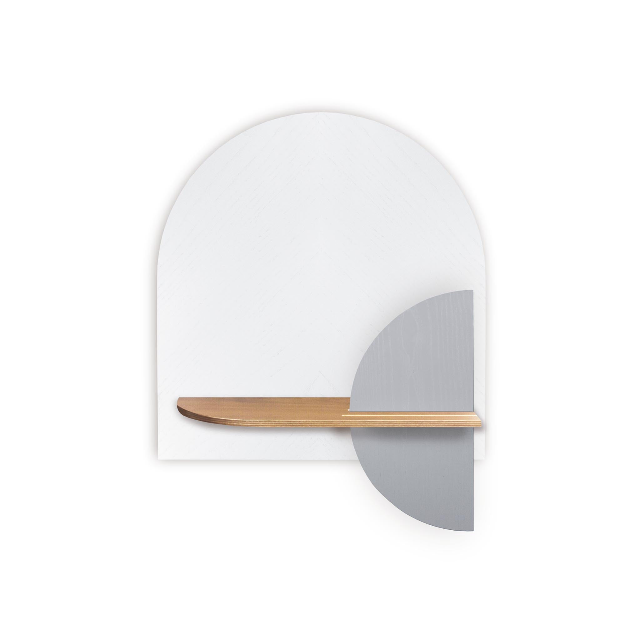 Alba Wall Shelf DUO · White herringbone