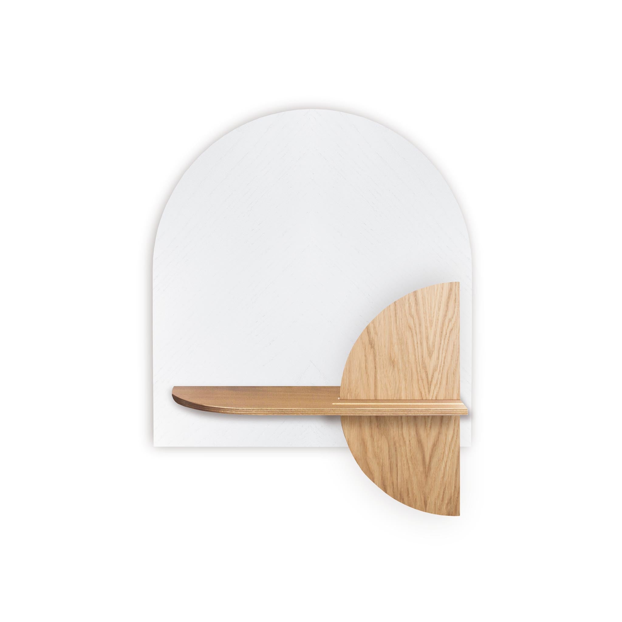 Alba Wall Shelf DUO · White herringbone