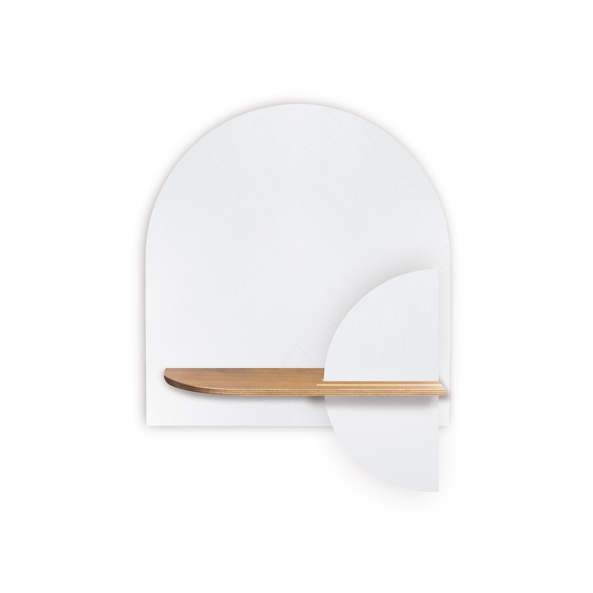 Alba Wall Shelf DUO · White herringbone