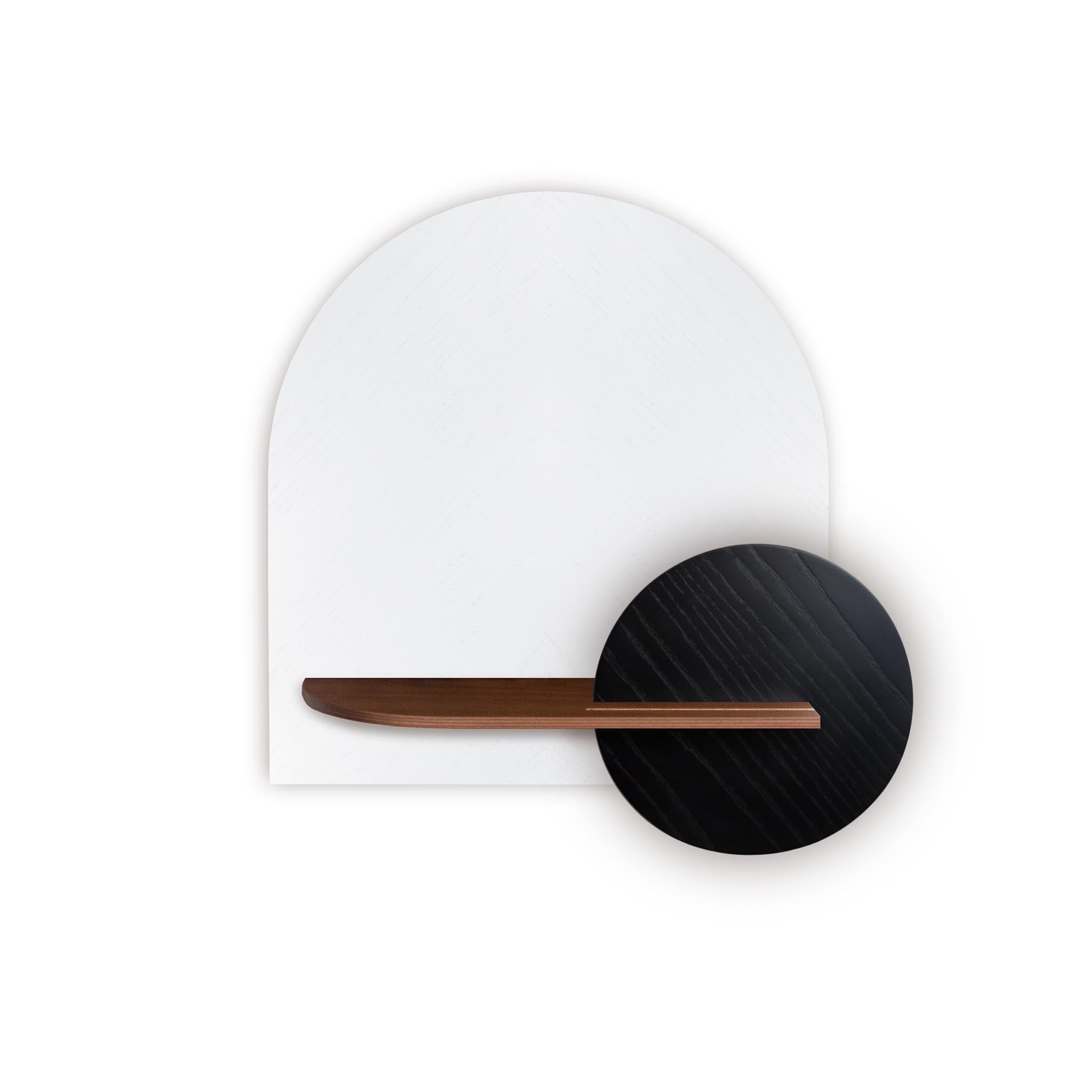 Alba Wall Shelf DUO · White herringbone