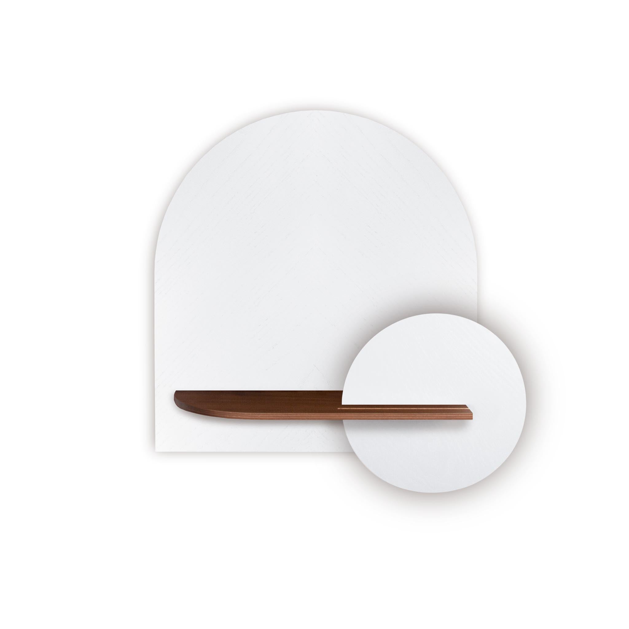 Alba Wall Shelf DUO · White herringbone