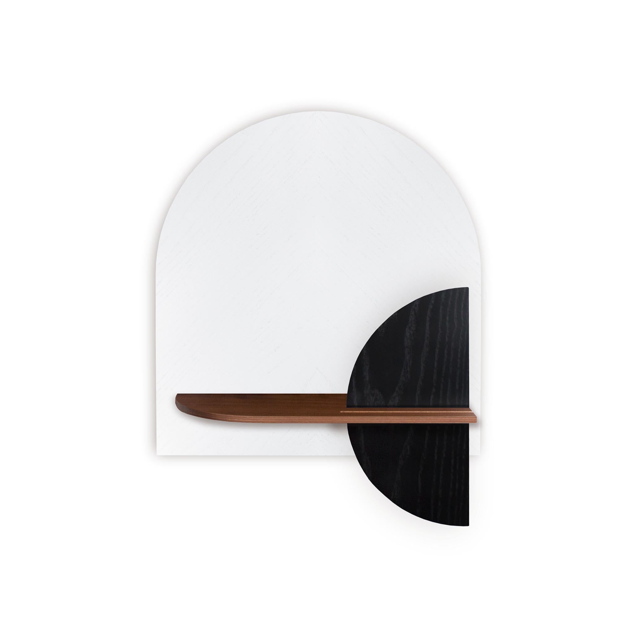 Alba Wall Shelf DUO · White herringbone