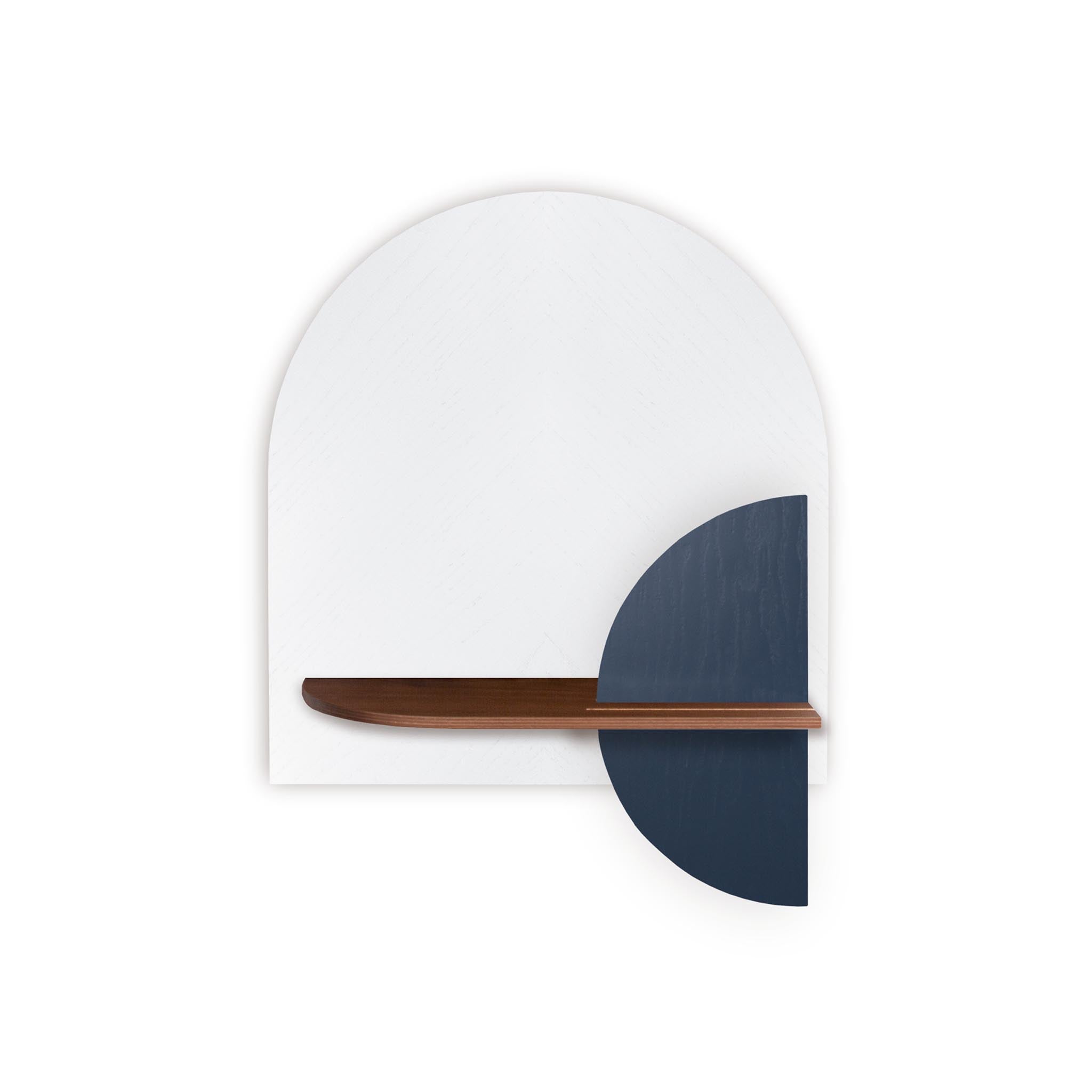 Alba Wall Shelf DUO · White herringbone