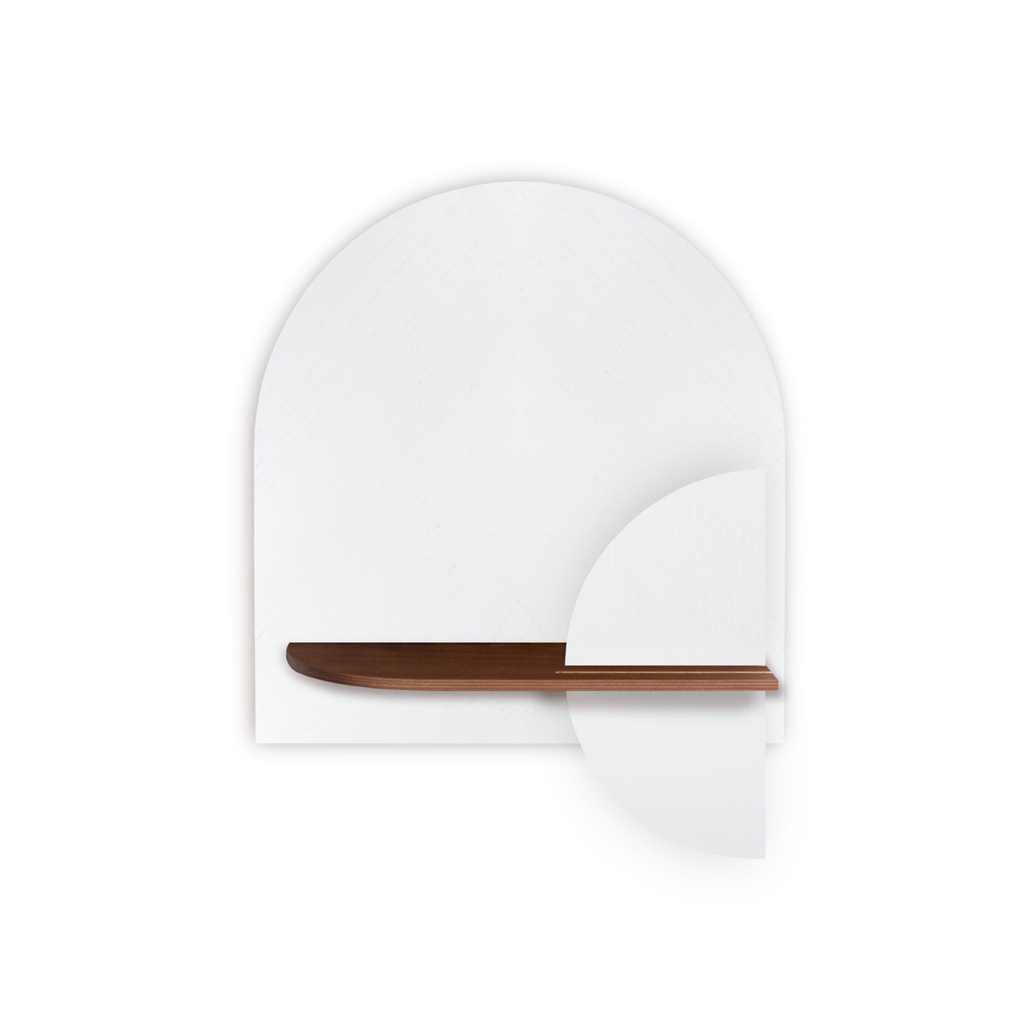 Alba Wall Shelf DUO · White herringbone