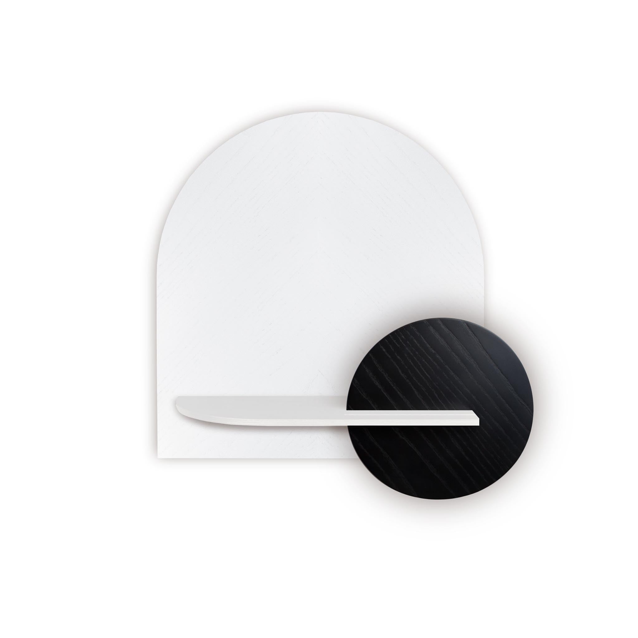 Alba Wall Shelf DUO · White herringbone