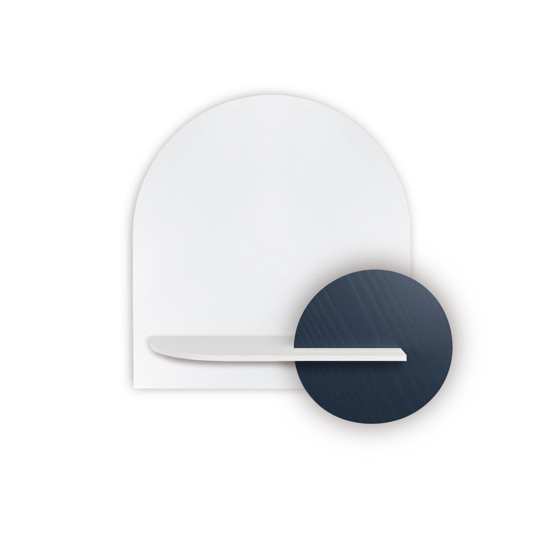 Alba Wall Shelf DUO · White herringbone