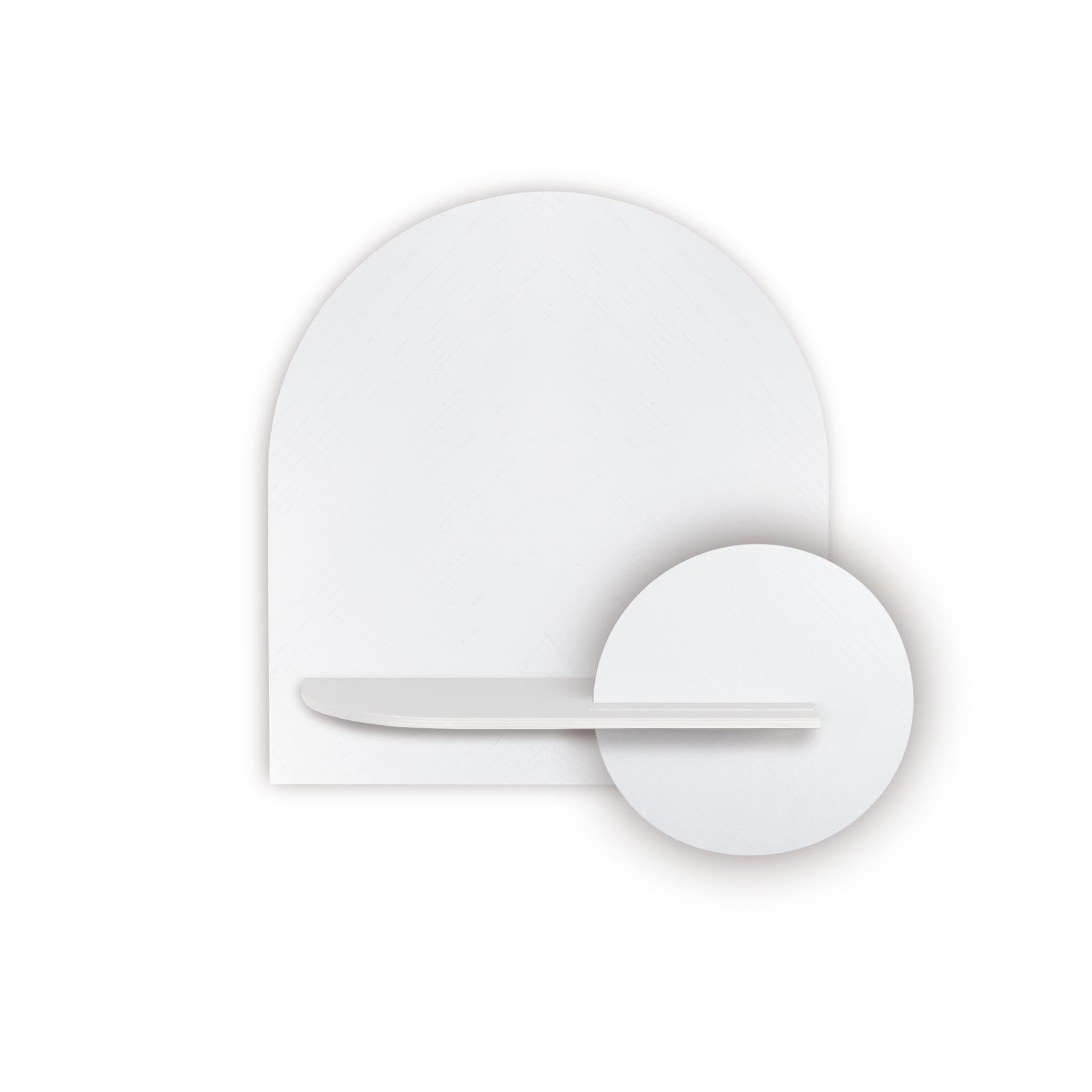 Alba Wall Shelf DUO · White herringbone