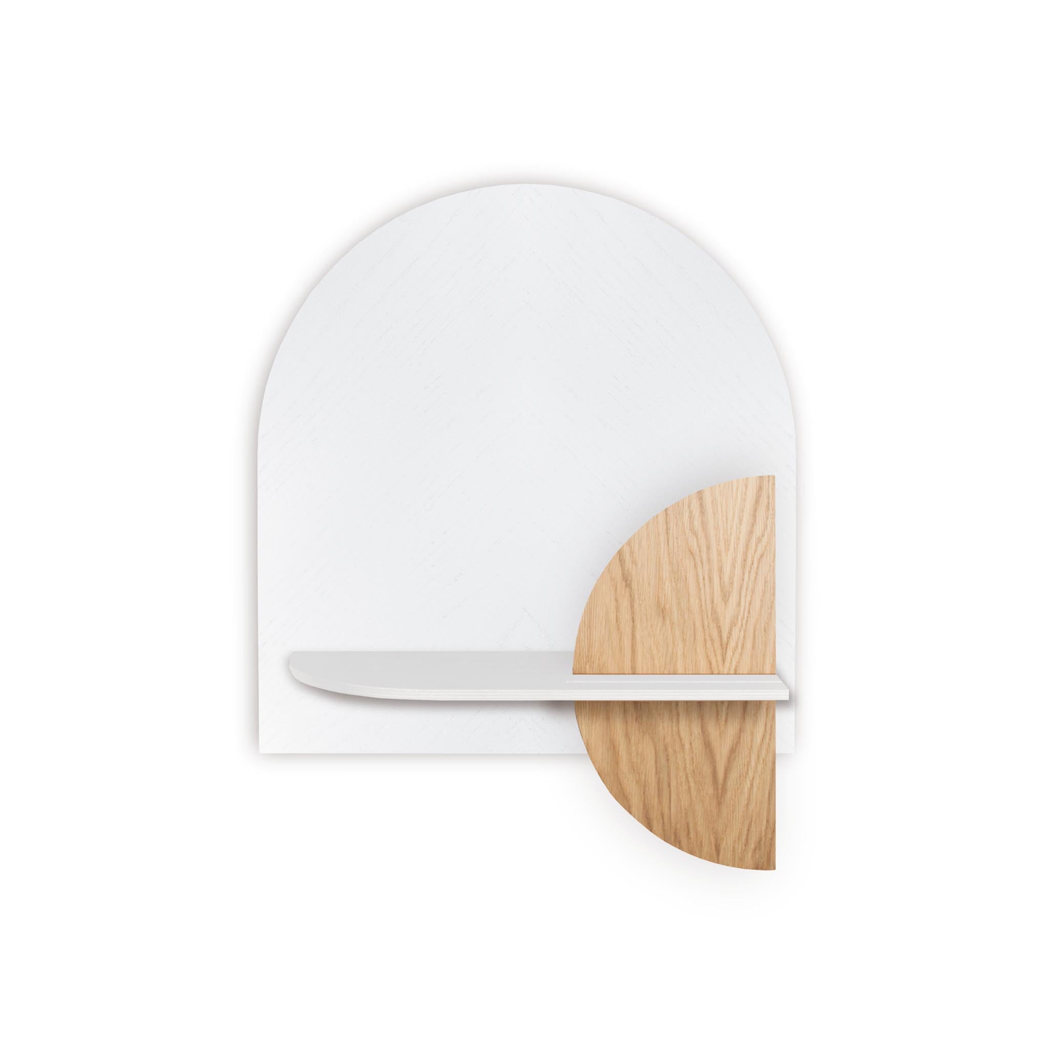 Alba Wall Shelf DUO · White herringbone