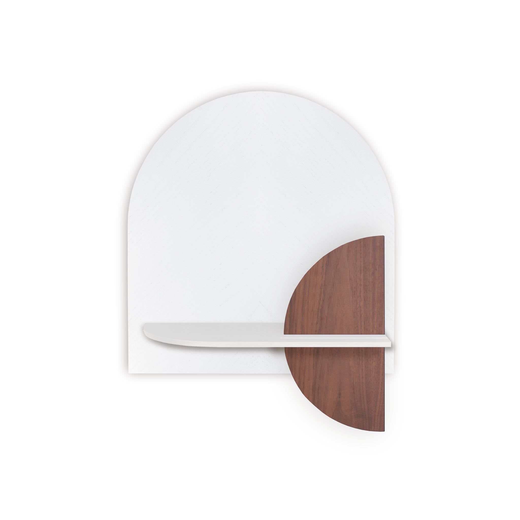 Alba Wall Shelf DUO · White herringbone