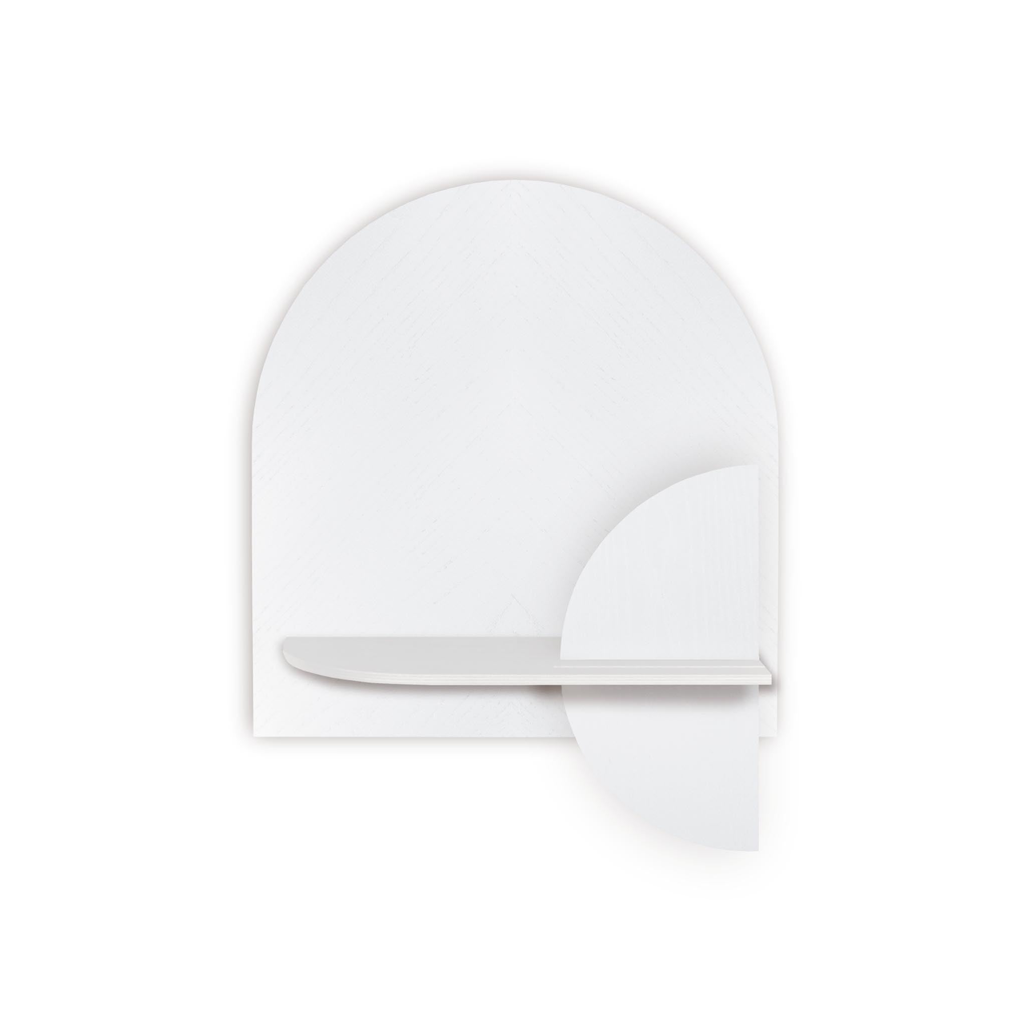 Alba Wall Shelf DUO · White herringbone