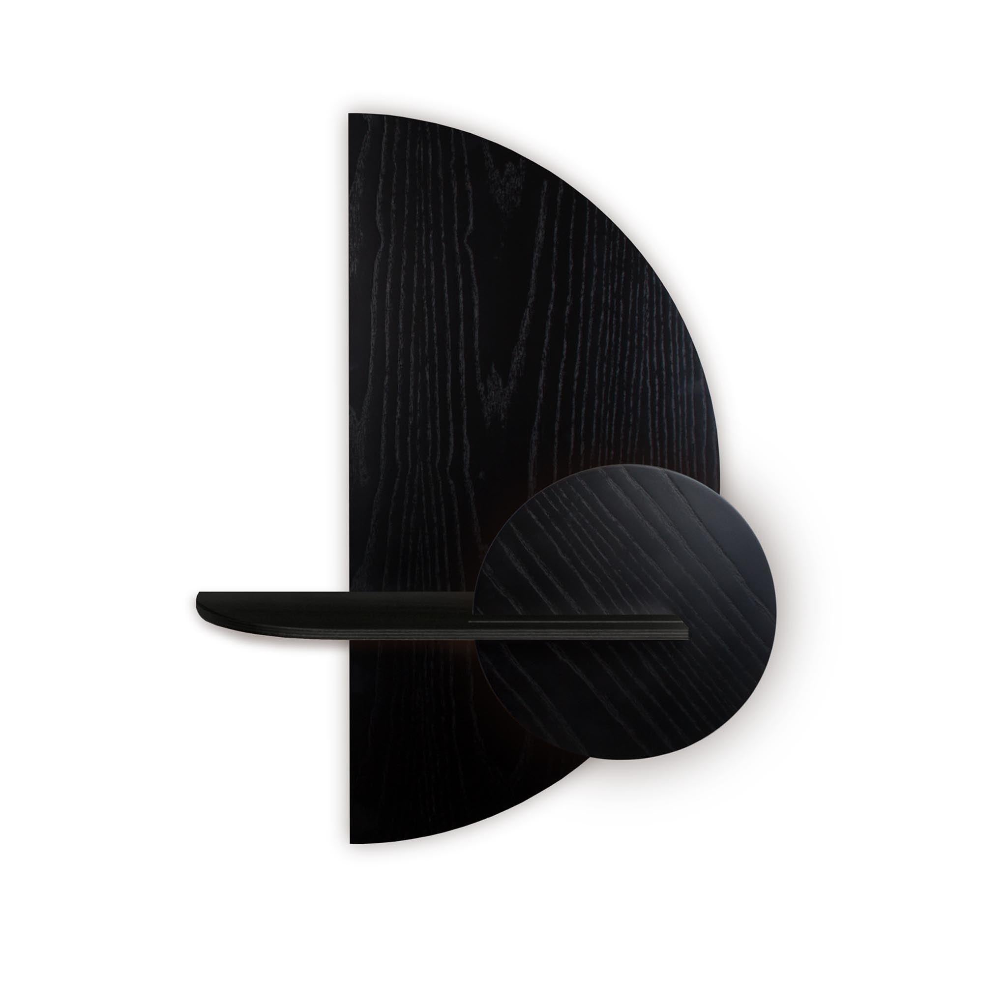 Alba Wall Shelf DUO · Black semicircle