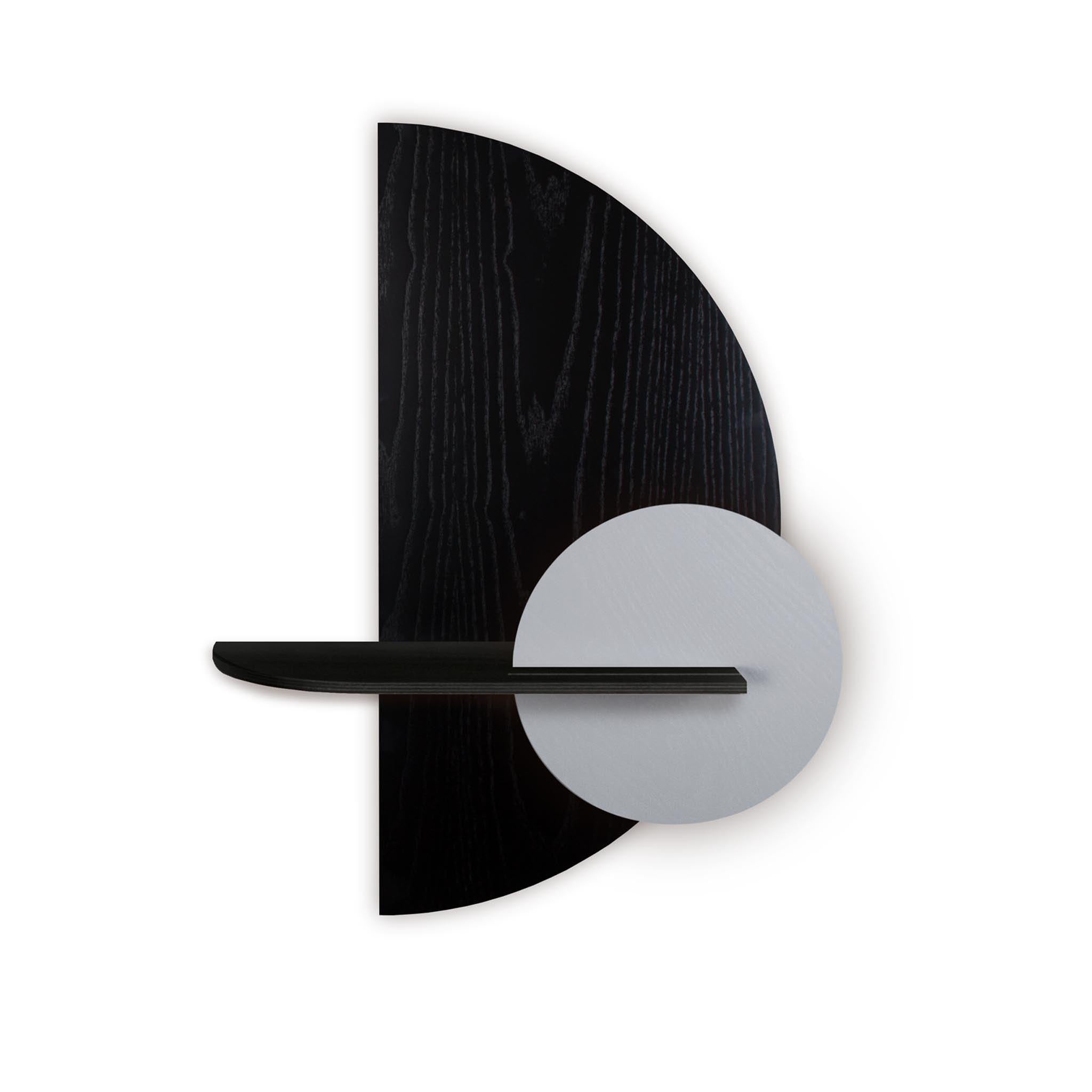 Alba Wall Shelf DUO · Black semicircle