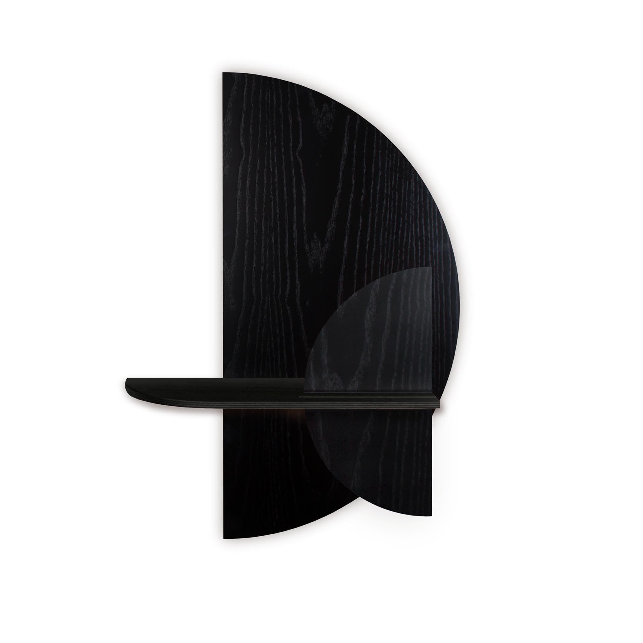 Alba Wall Shelf DUO · Black semicircle