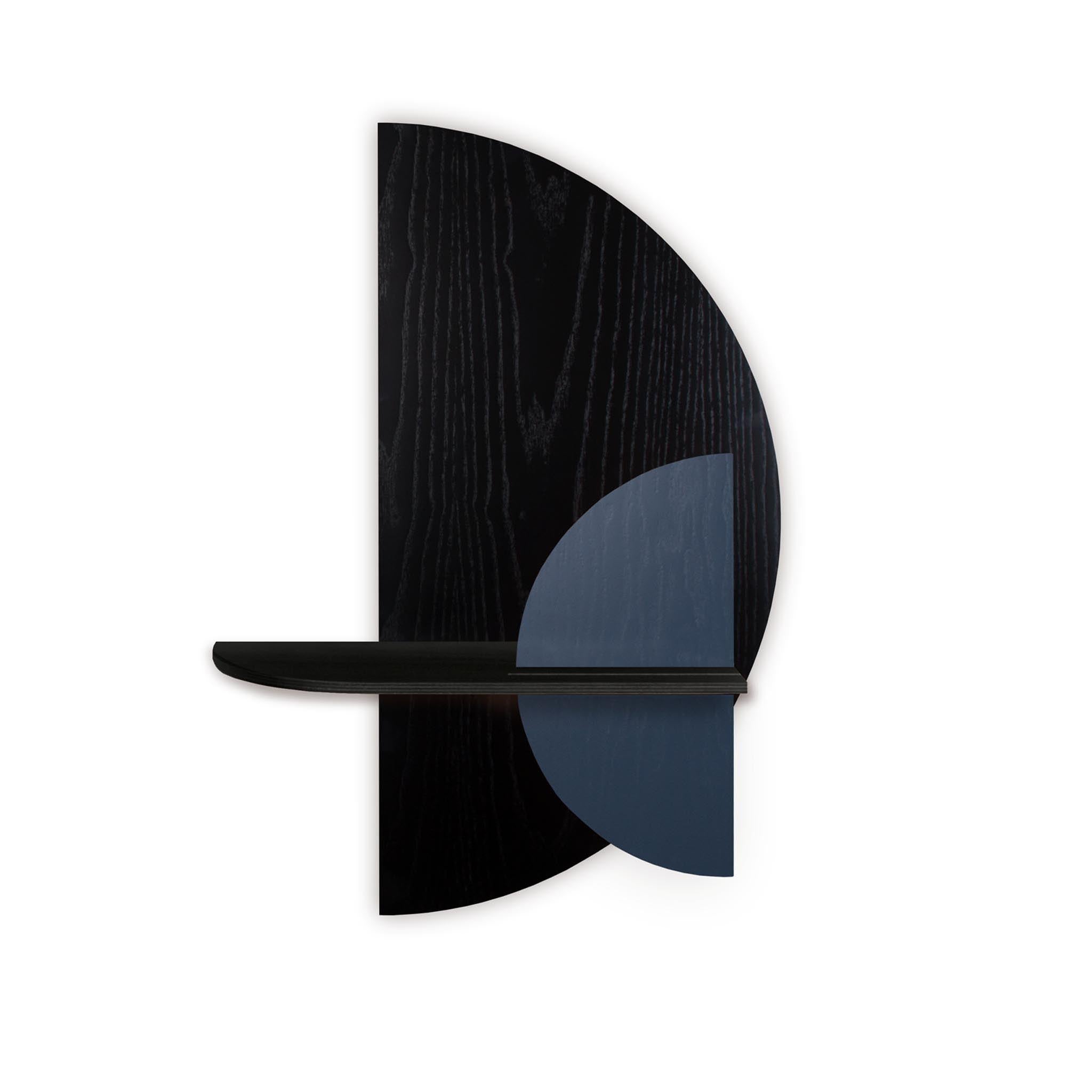 Alba wandplank - Zwart halve cirkel