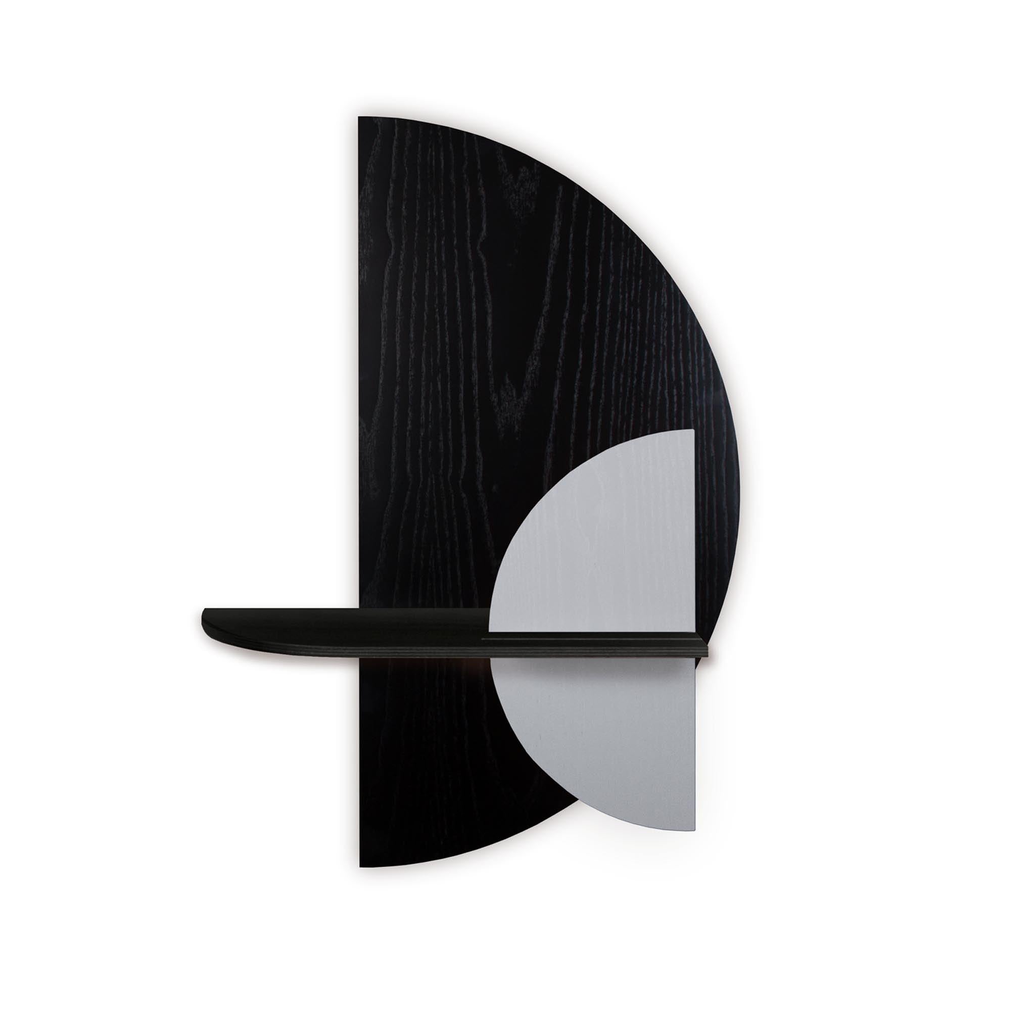 Alba Wall Shelf DUO · Black semicircle