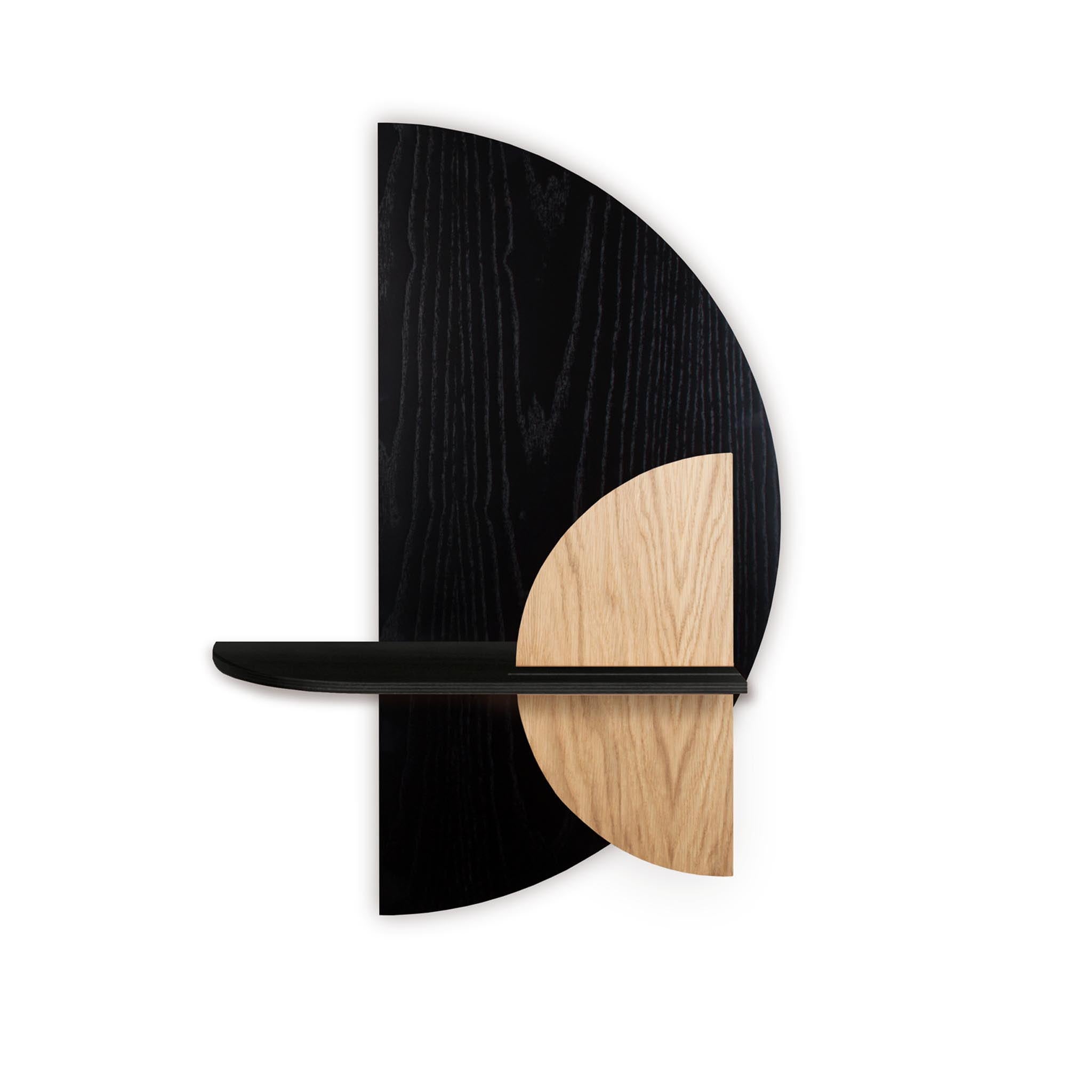 Alba Wall Shelf DUO · Black semicircle