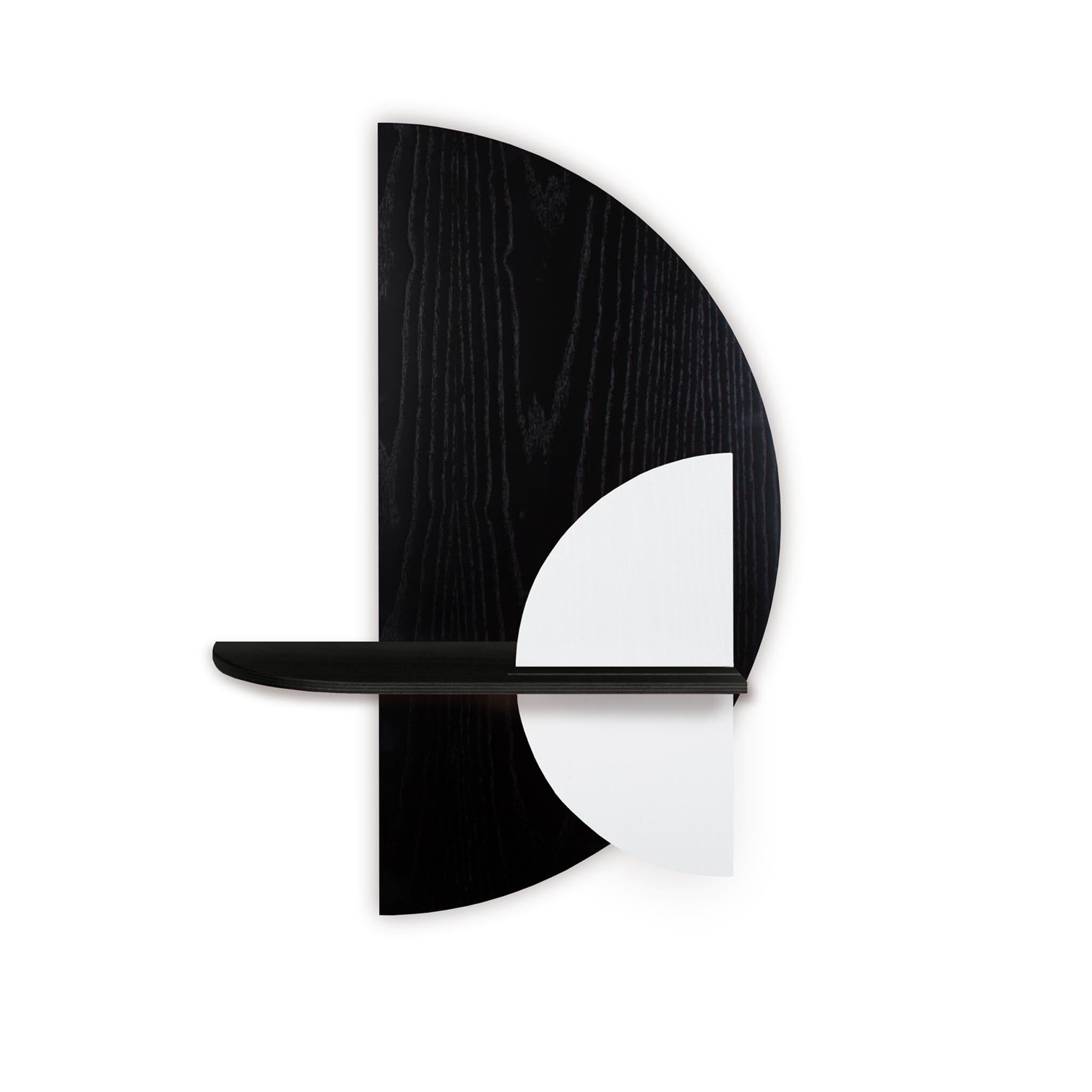 Alba Wall Shelf DUO · Black semicircle
